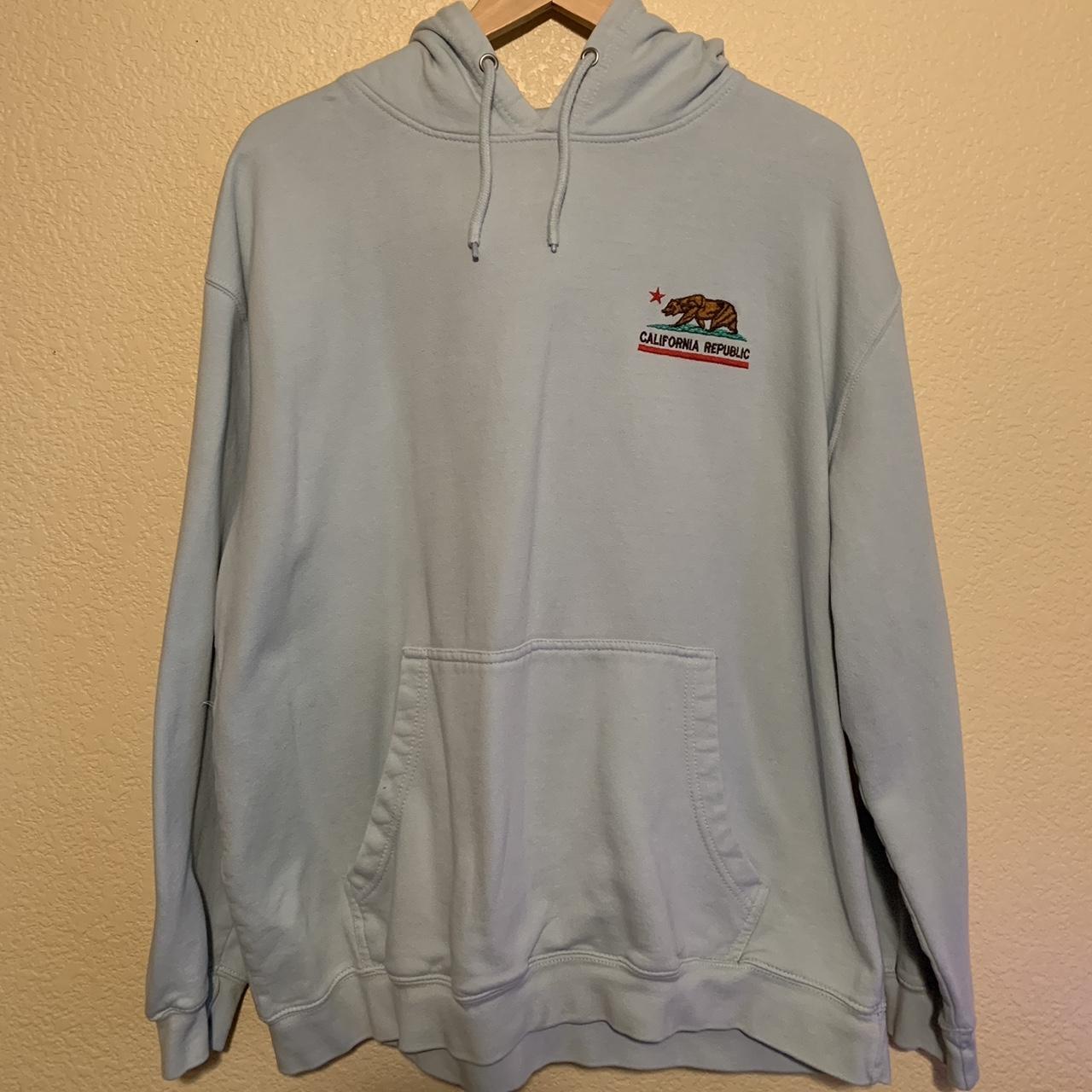 grey cali hoodie - Depop