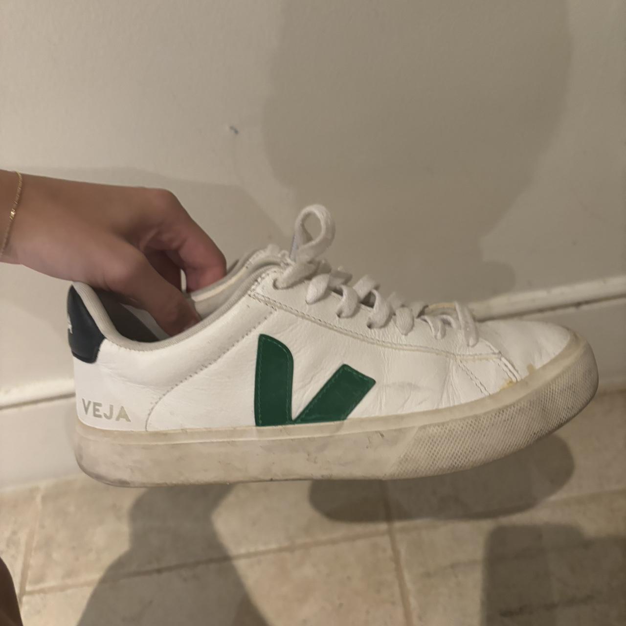 White and green vejas Message if u have any... - Depop