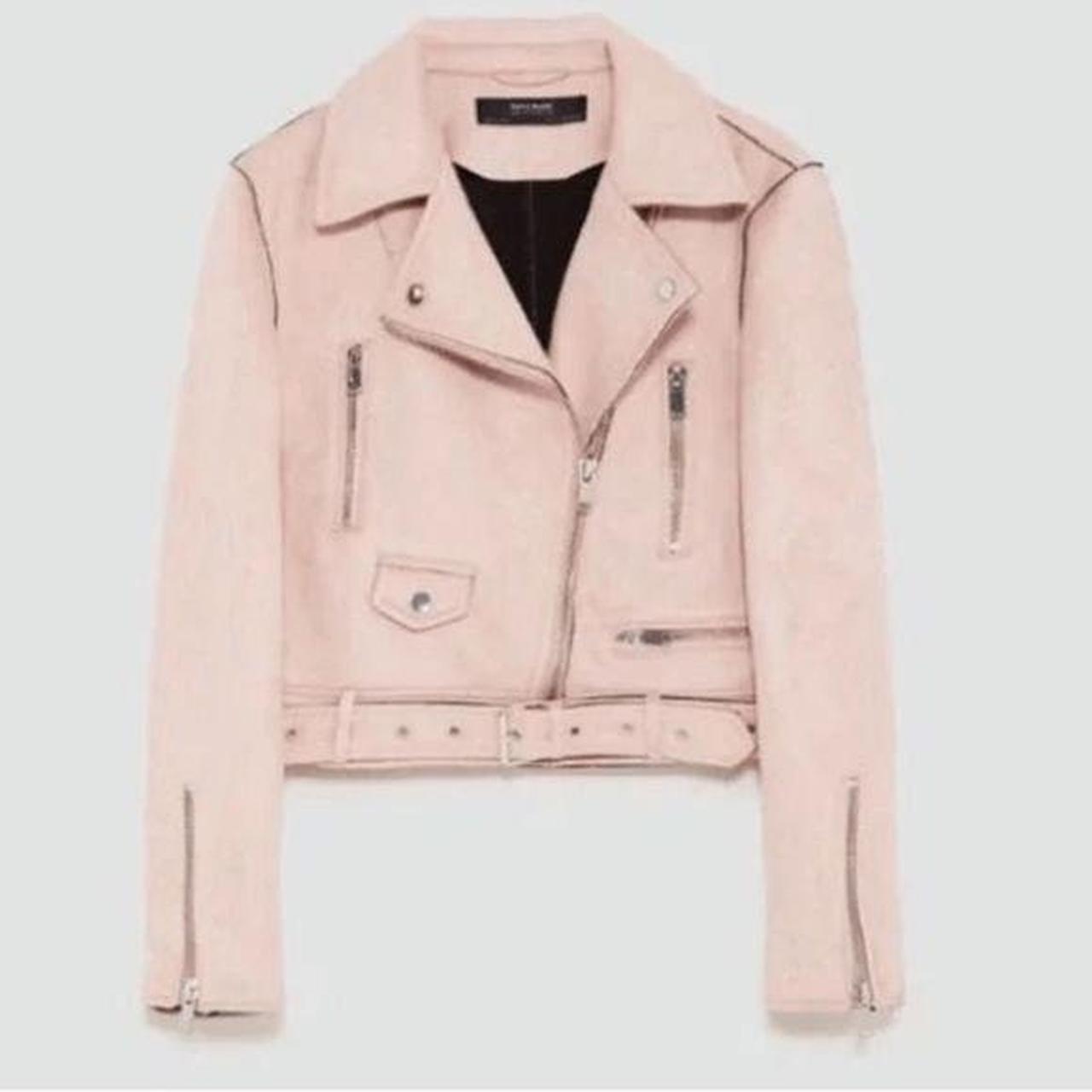 Light pink 2025 suede jacket