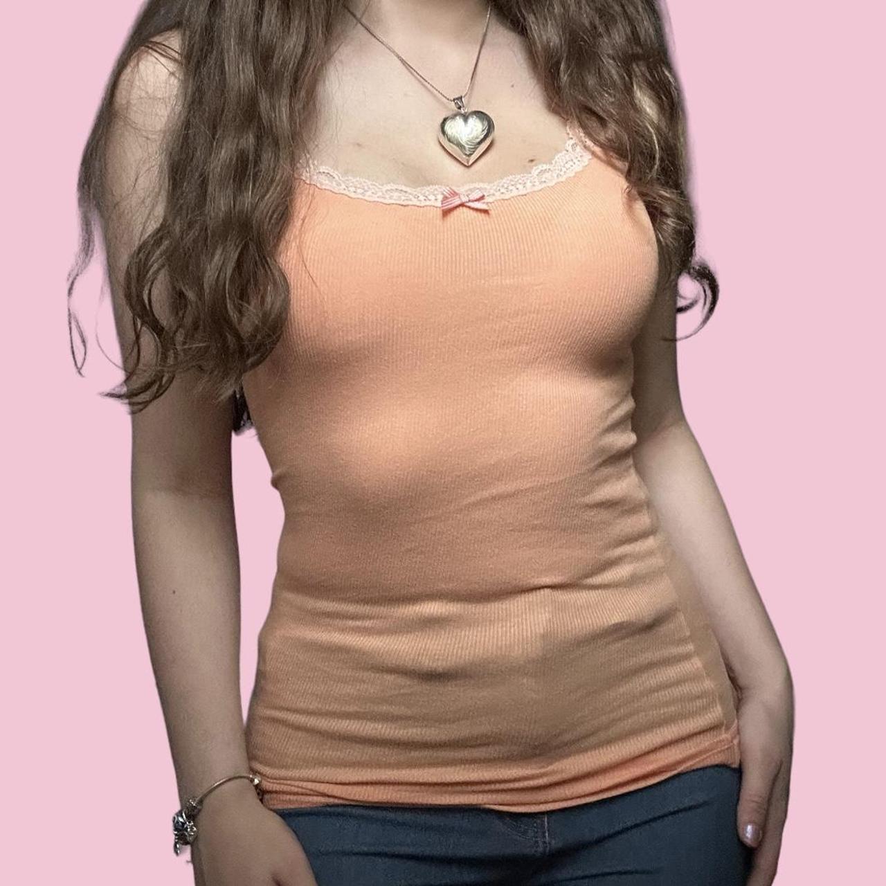 Earlymid 2000s Hollister lace tank with bow Please... Depop