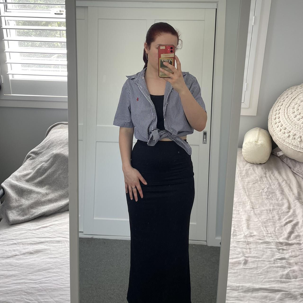 GLASSONS SLIP SKIRT Black Glassons nylon slip skirt.... Depop