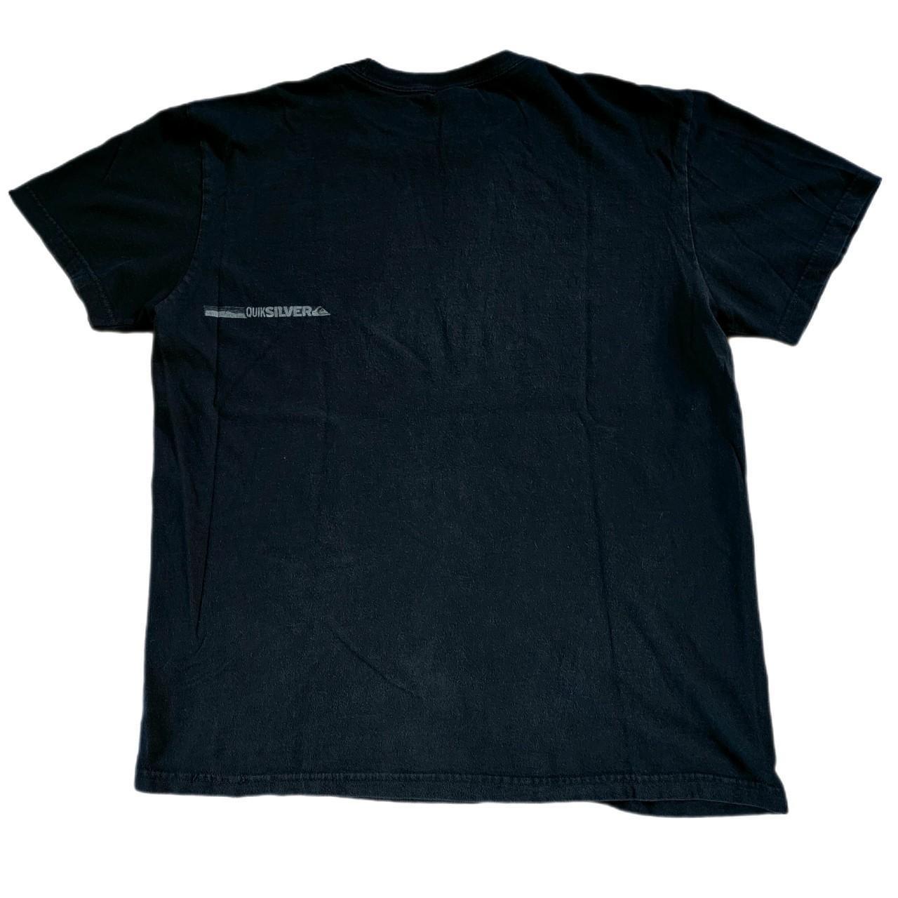 y2k Black Quiksilver t-shirt Really cool center logo | Depop y2k Black Quiksilver t-shirt Really cool center logo | Depop