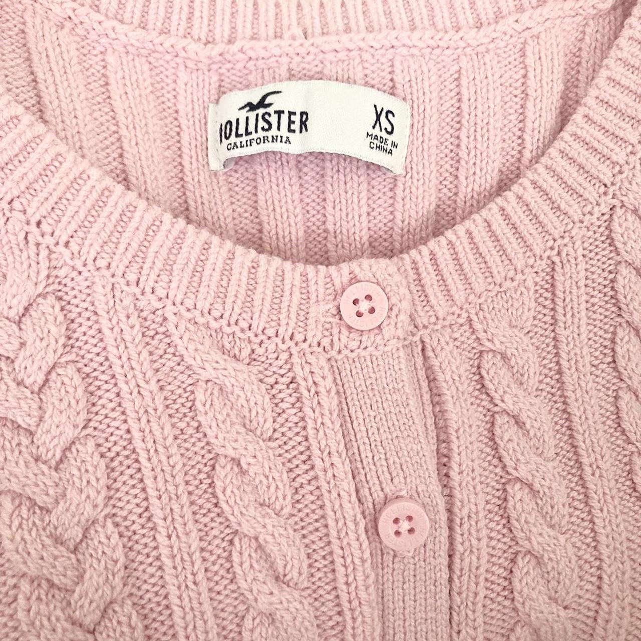 Hollister Co. Women's Pink Cardigan Depop