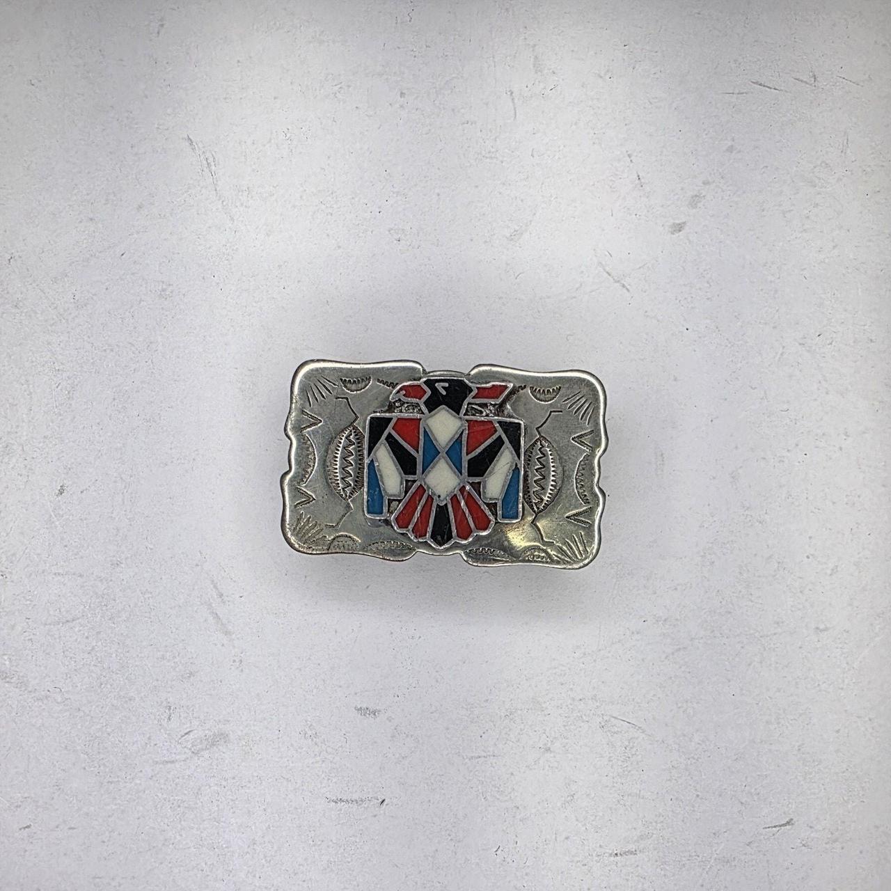 Source Unknown Men's Belt - Silver/Red – Vintage … - image 2