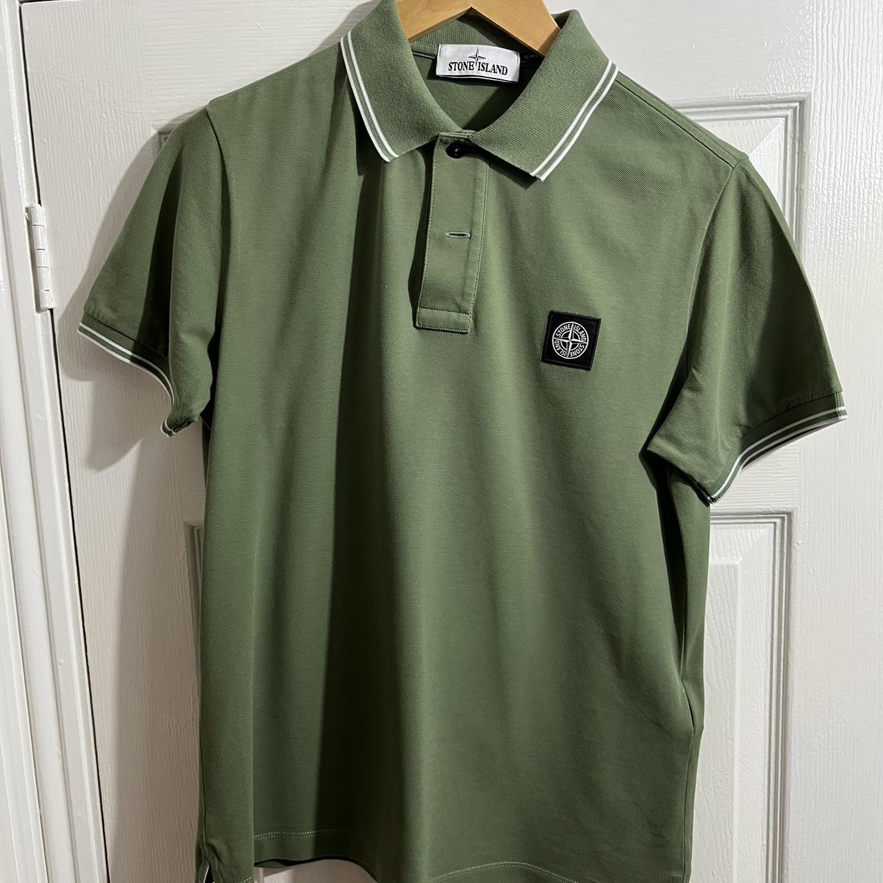 Stone island polo on sale khaki