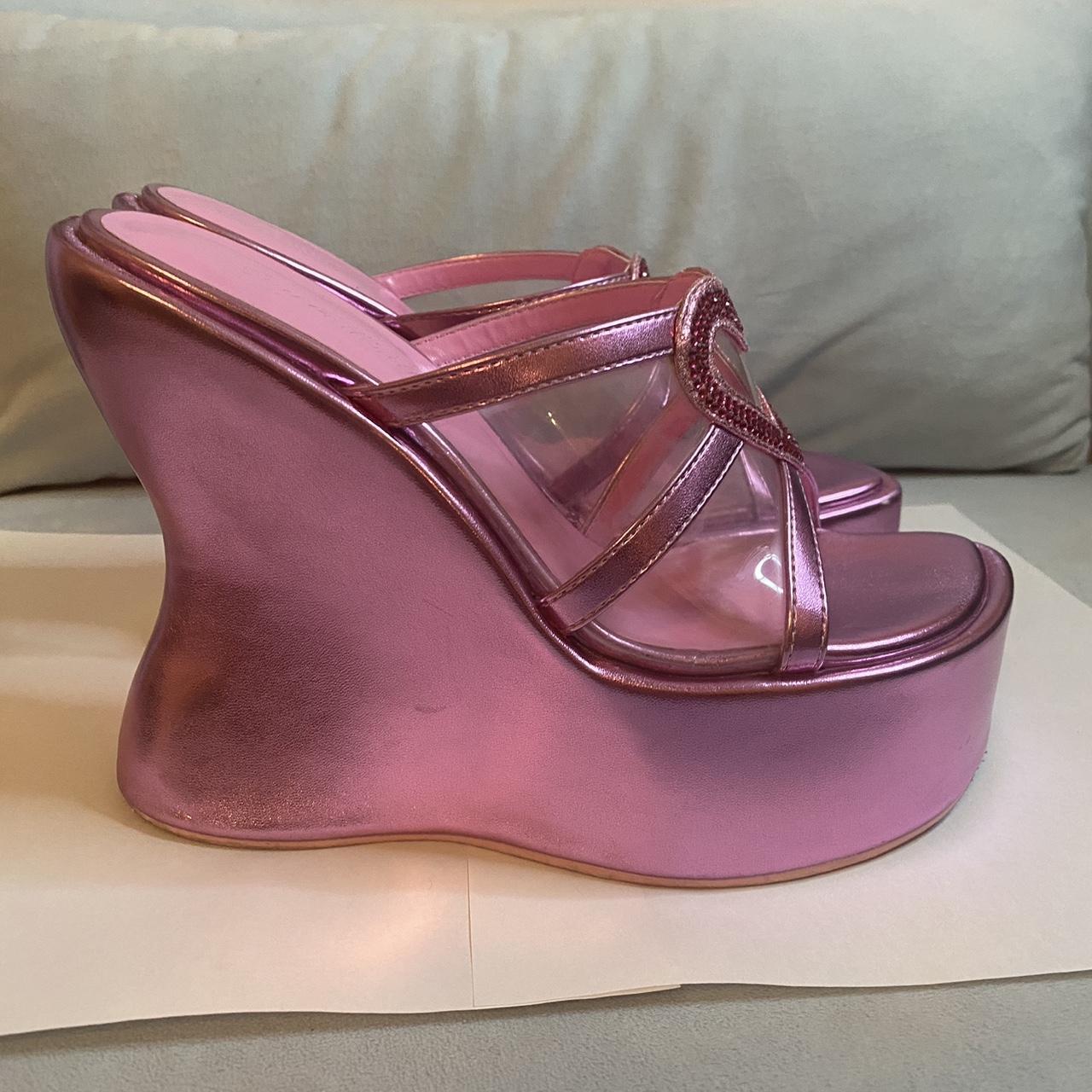 Sugar Thrillz Women's Pink Courts | Depop