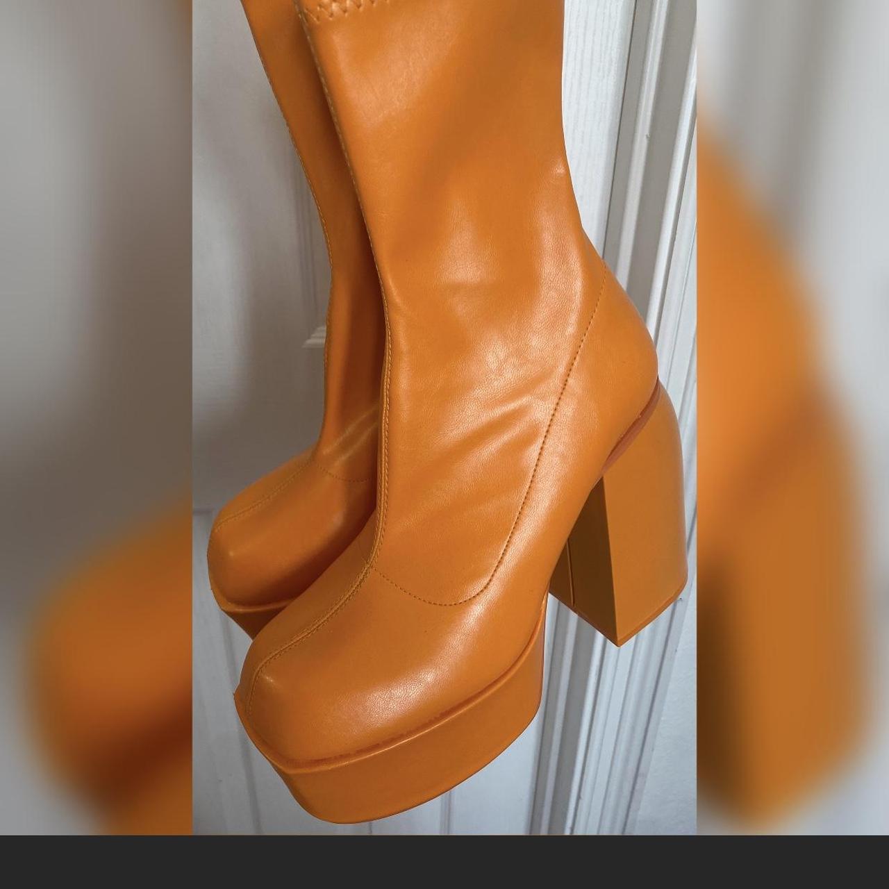 Delia's Women's Orange Boots | Depop