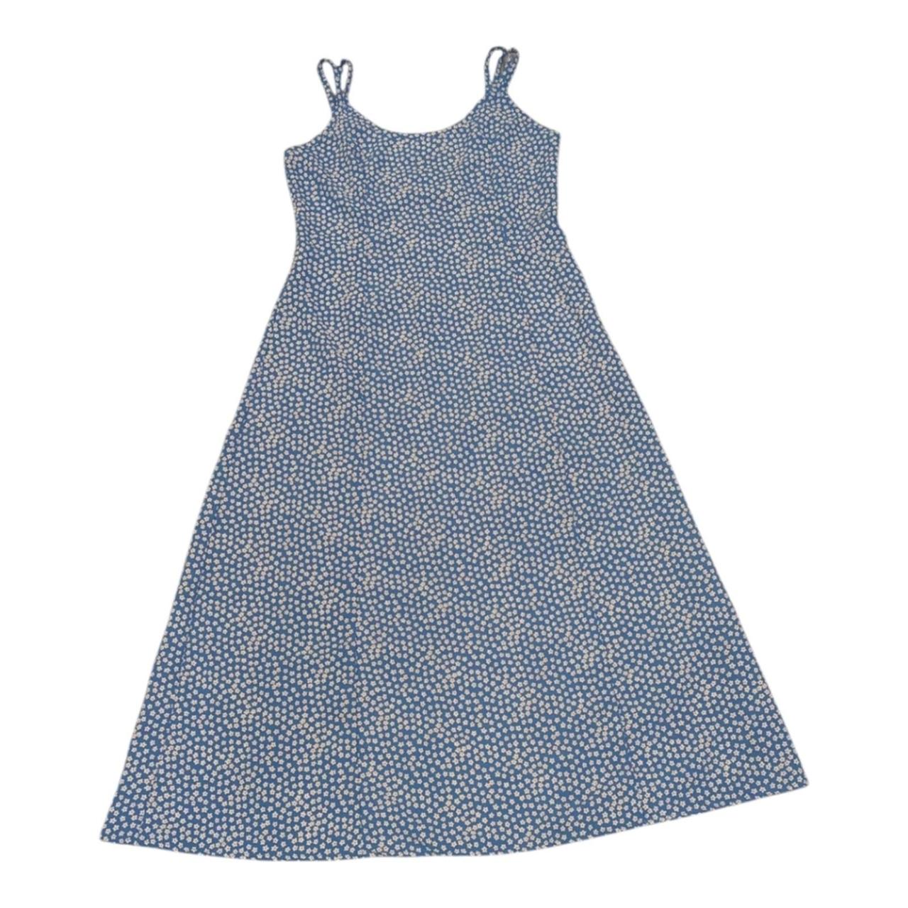 Aeropostale Women's Polyester Dress White/Blue S – Vintage 90s