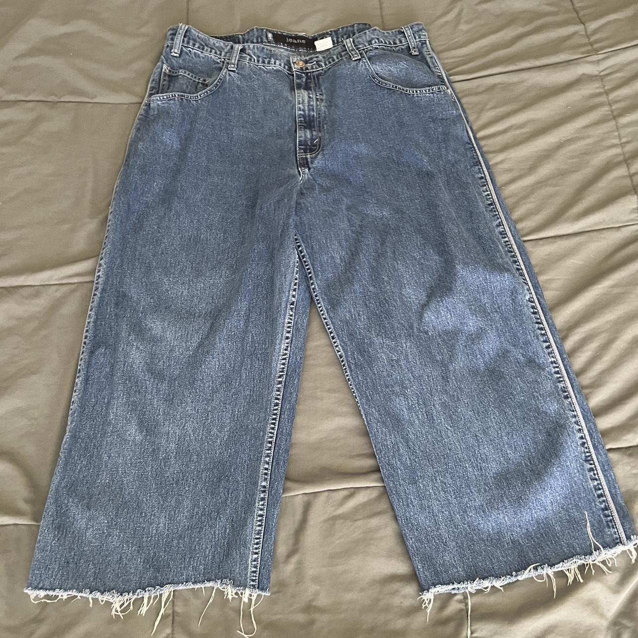 vintage 90’s Big baggy blue levi silver tab jeans... - Depop