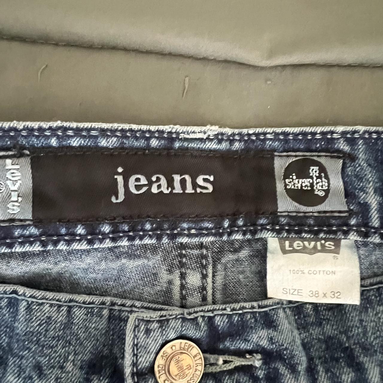 vintage 90’s Big baggy blue levi silver tab jeans... - Depop