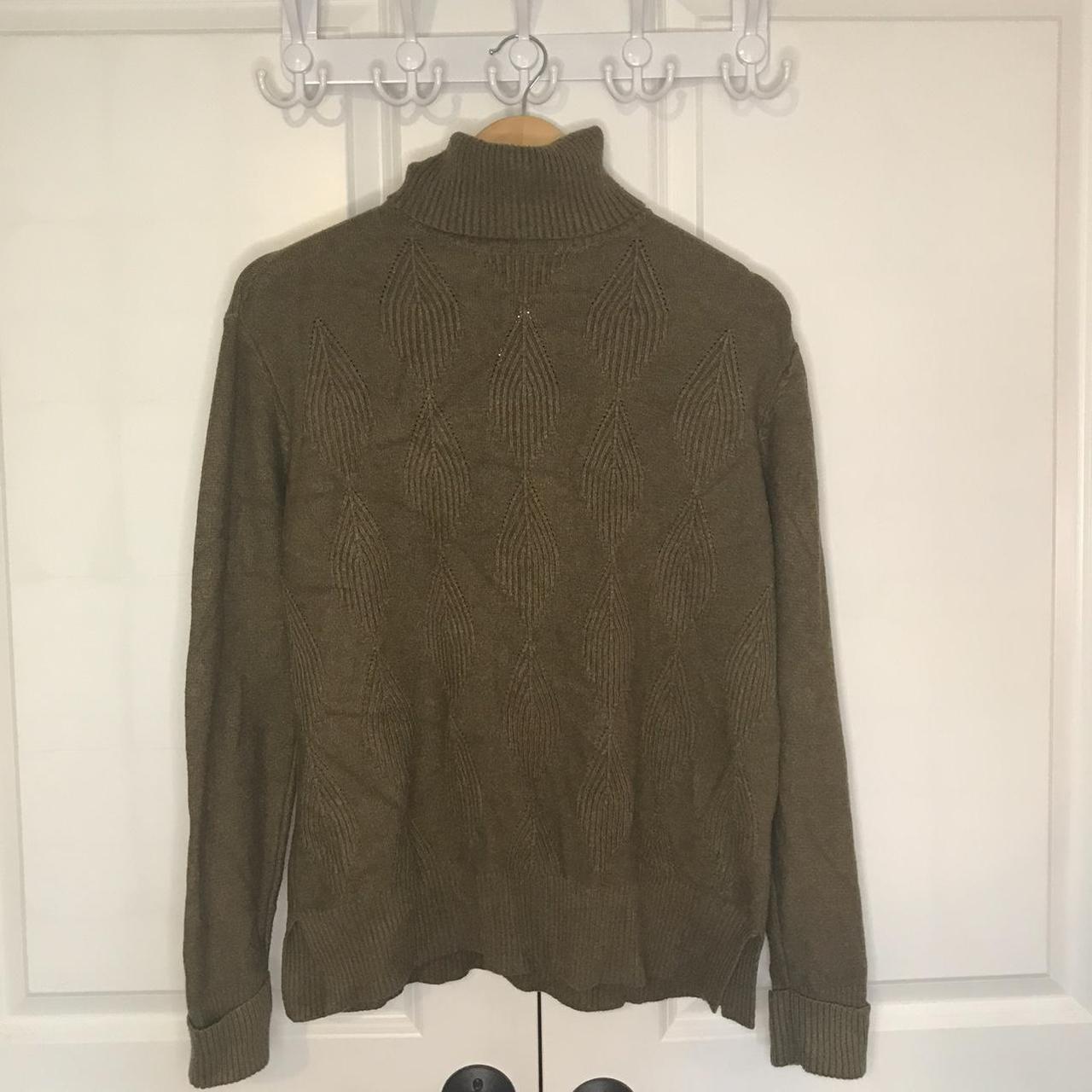 Forest green turtleneck sweater Like new Brand:... - Depop