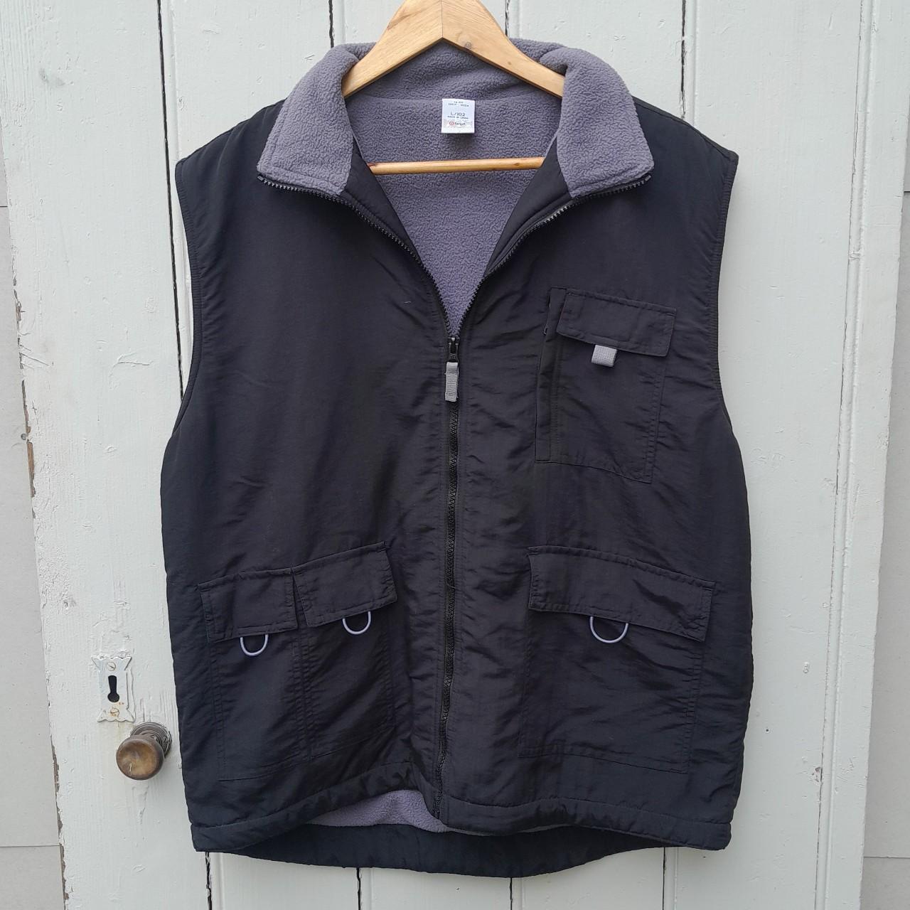 Target Men's Black and Blue Vest Depop