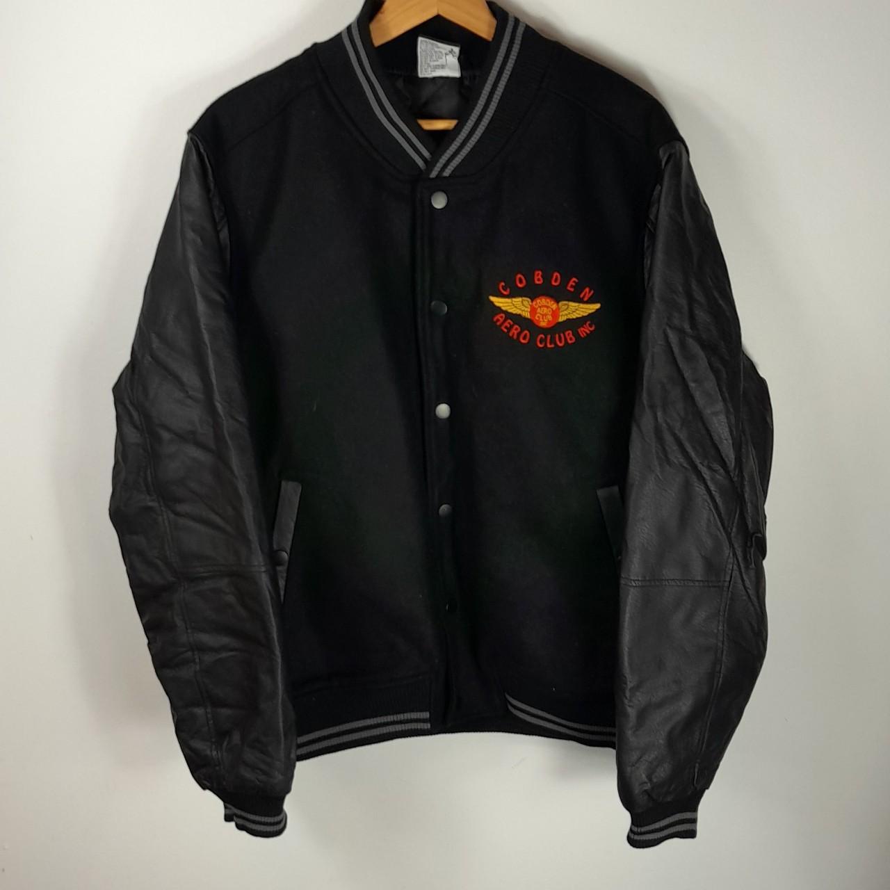 JB's 'Cobden Aero Club' bomber jacket with quilted... - Depop