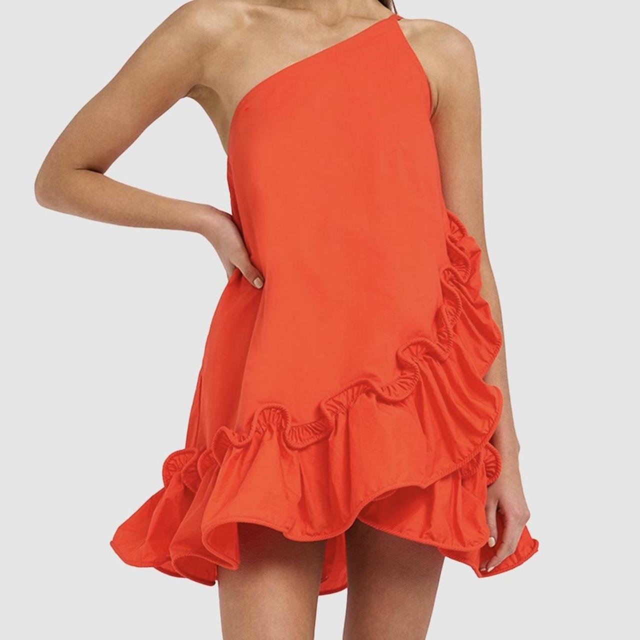 By Johnny rope frill asymmetric mini dress Depop