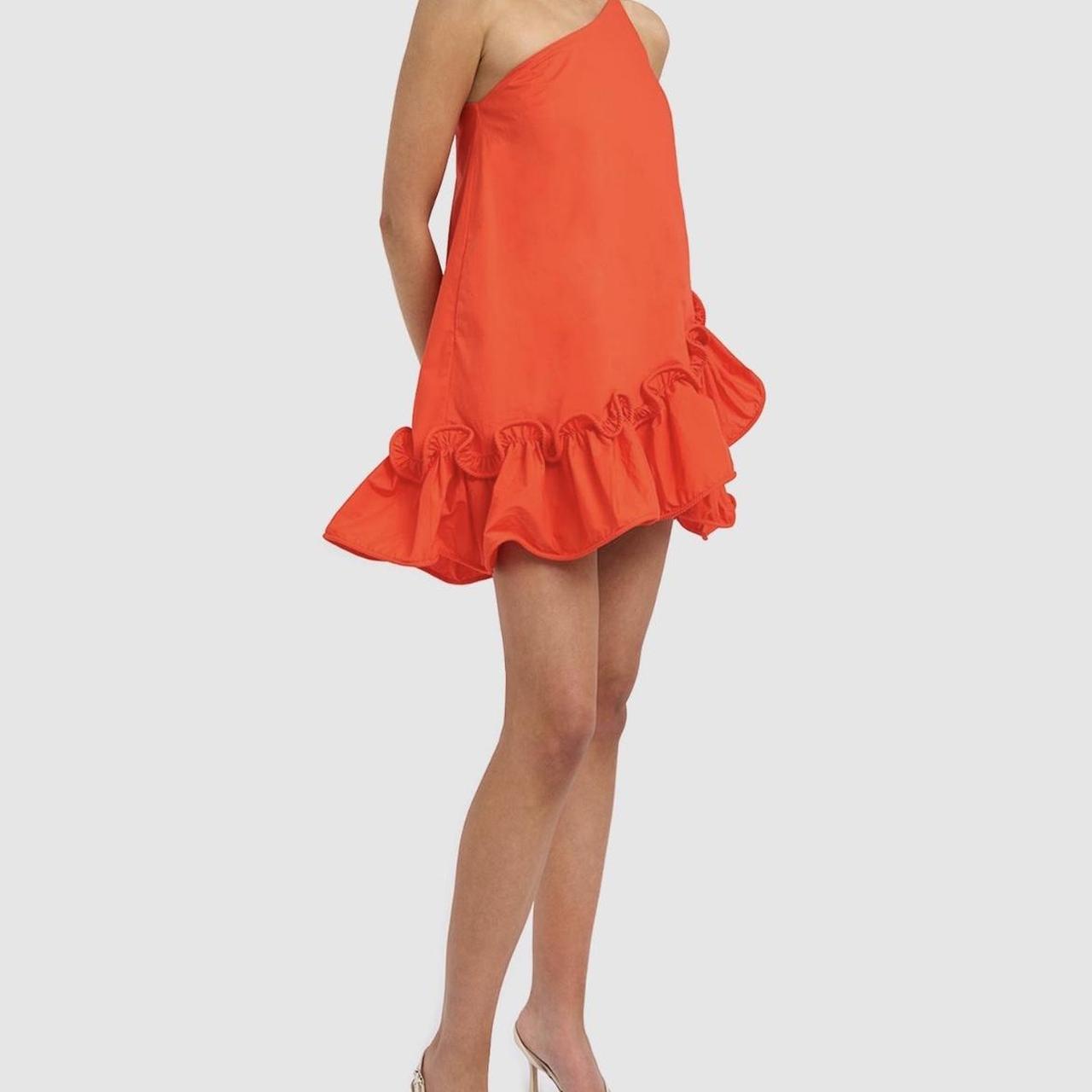 By Johnny rope frill asymmetric mini dress Depop