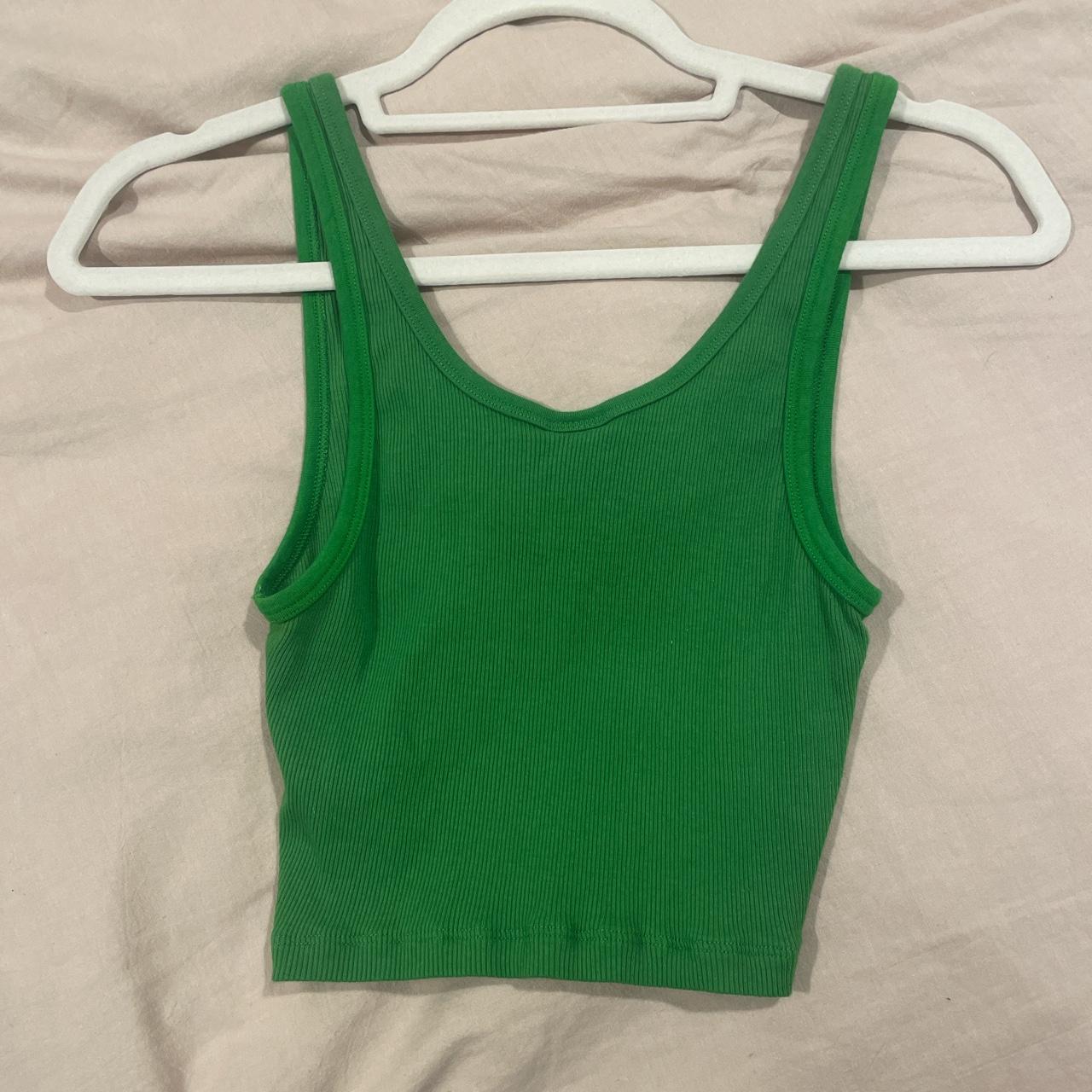 Aritzia TNA Green Tank Size Medium Beautiful... Depop