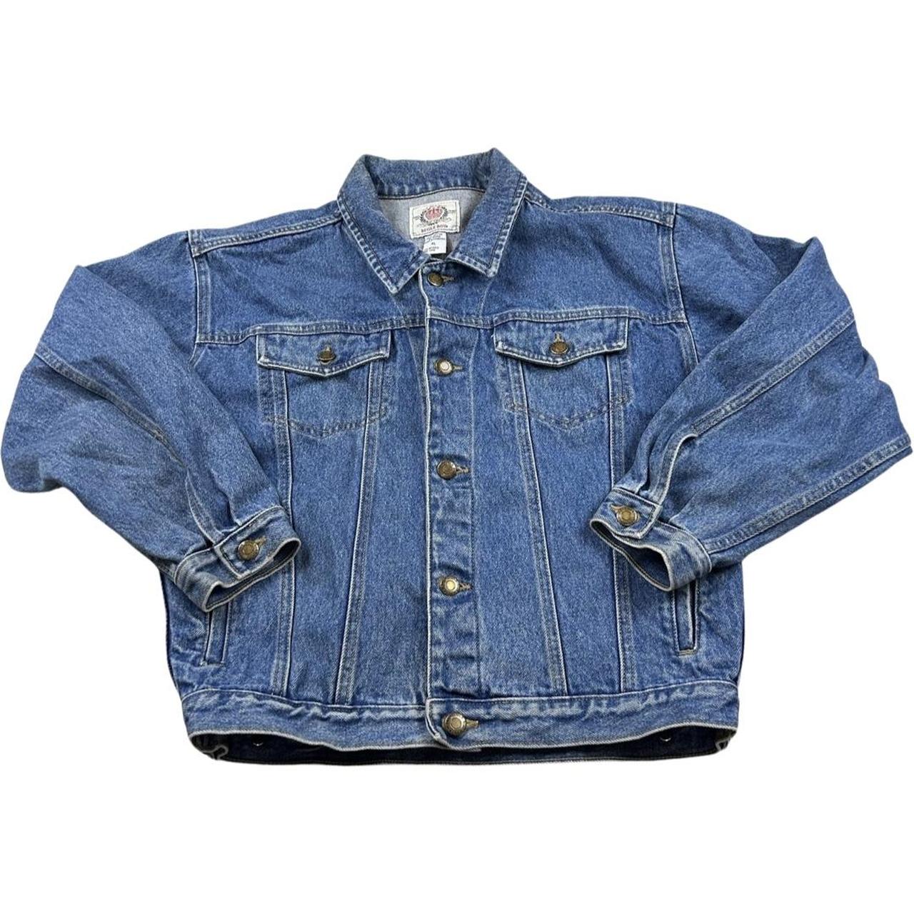 BUGLE BOY vintage 90s denim trucker jacket Women’s... - Depop