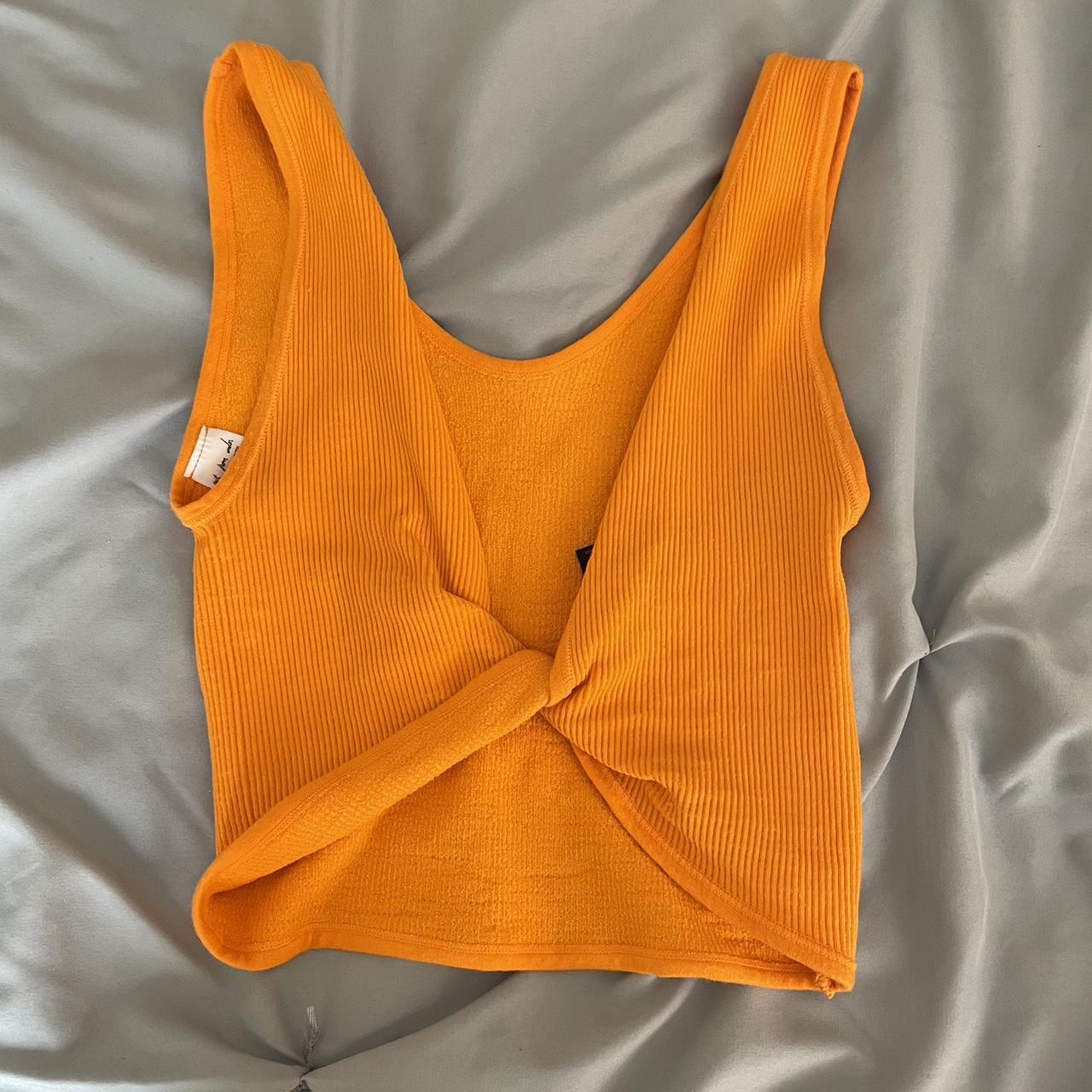 Urban Outfitters Women's Orange Vest | Depop