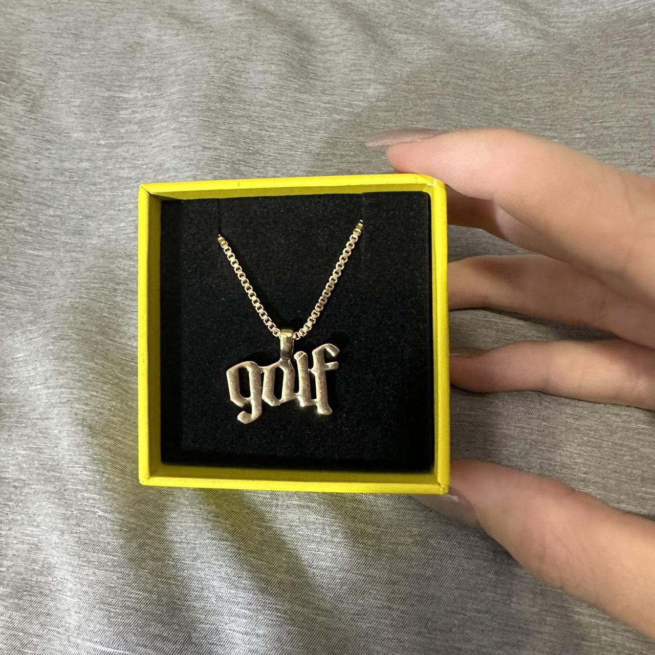 Olde golf necklace Clearance