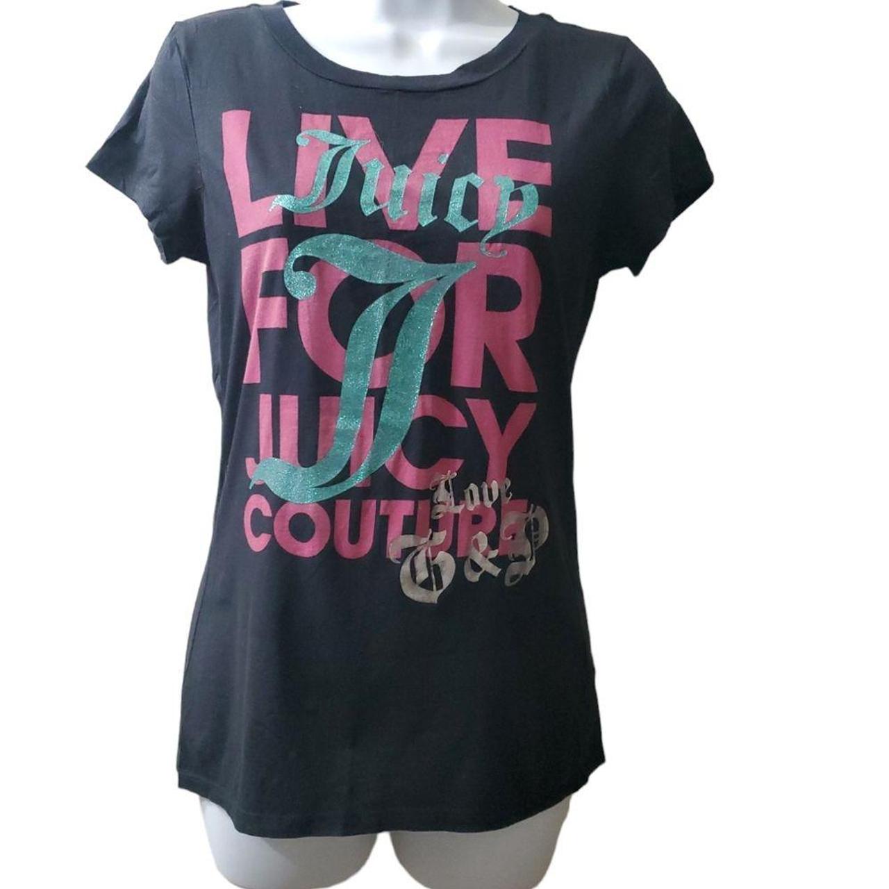JUICY COUTURE★embroidery T-shirt JC200 Juicy Couture Womens Vintage 2000s Live For Juicy | Depop