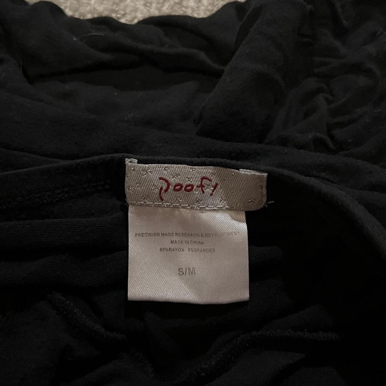 Poof Women's Black Top | Depop