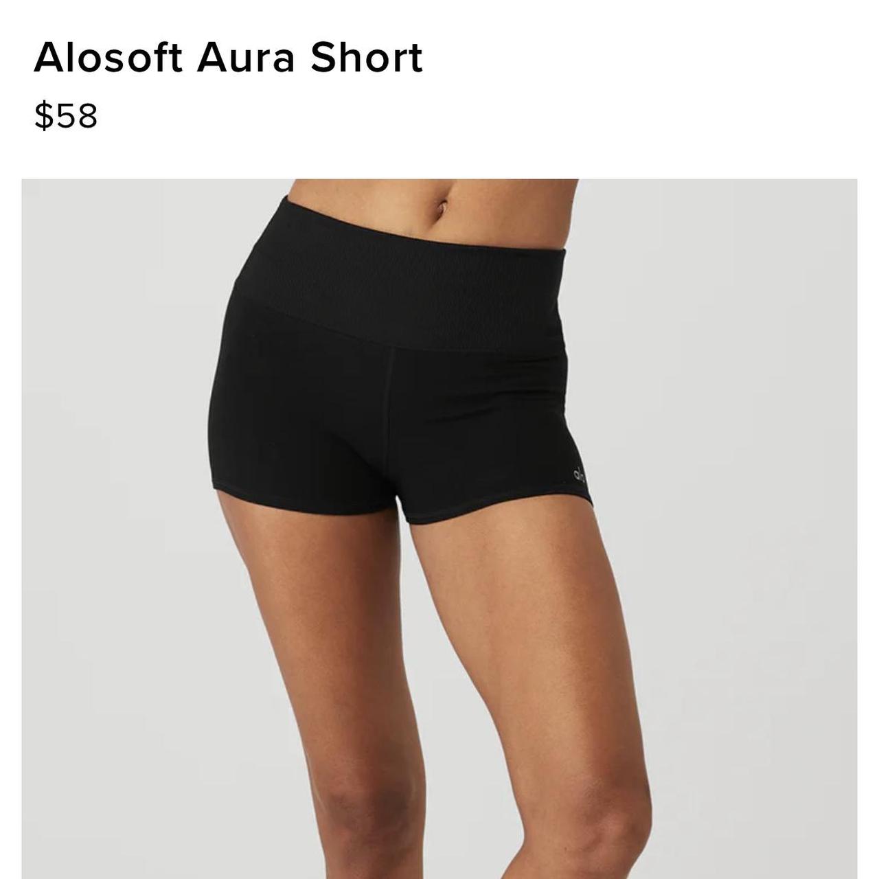 Alosoft aura short biker shorts super cute size L - - Depop