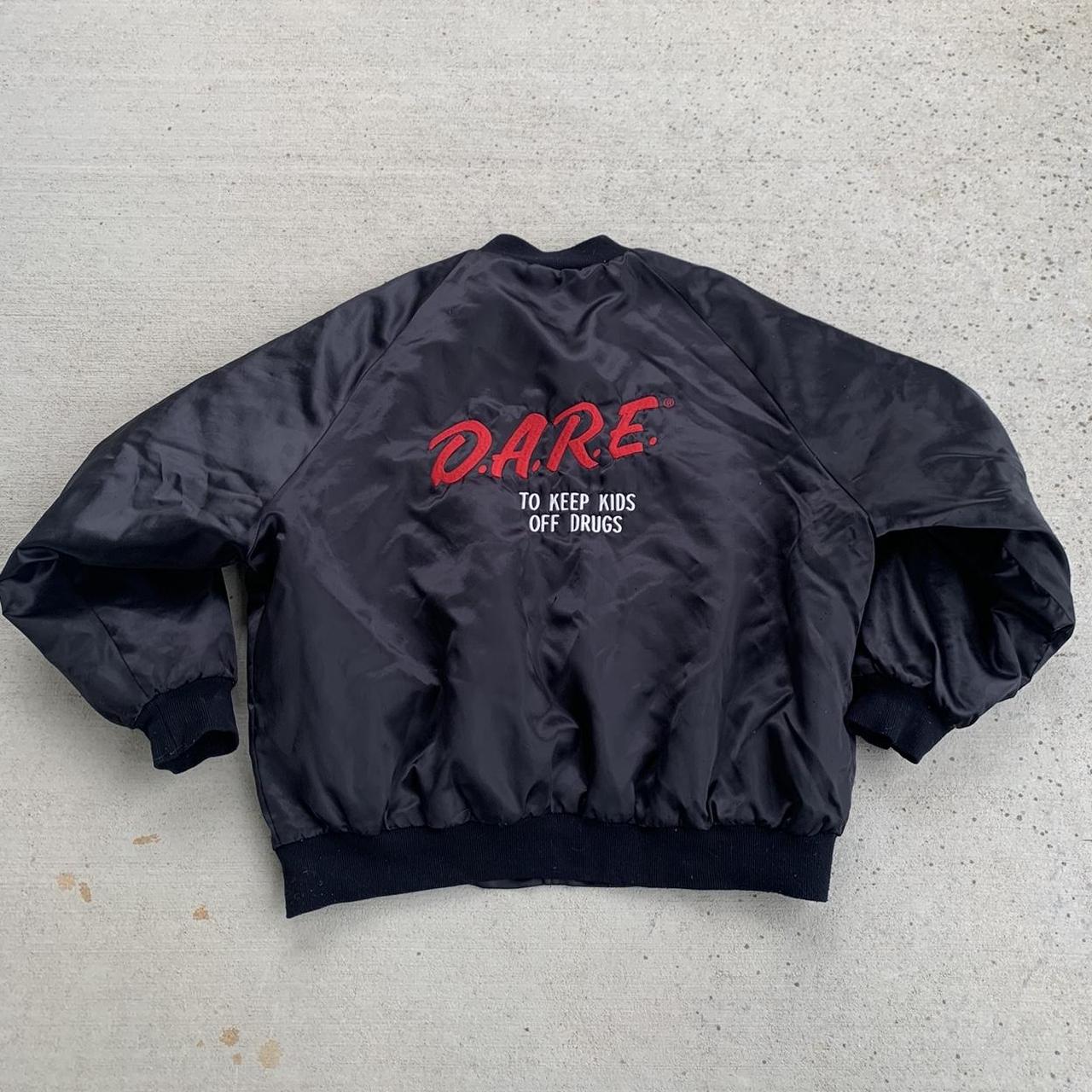 Vintage dare satin jacket Made in USA Size 3xl but... - Depop