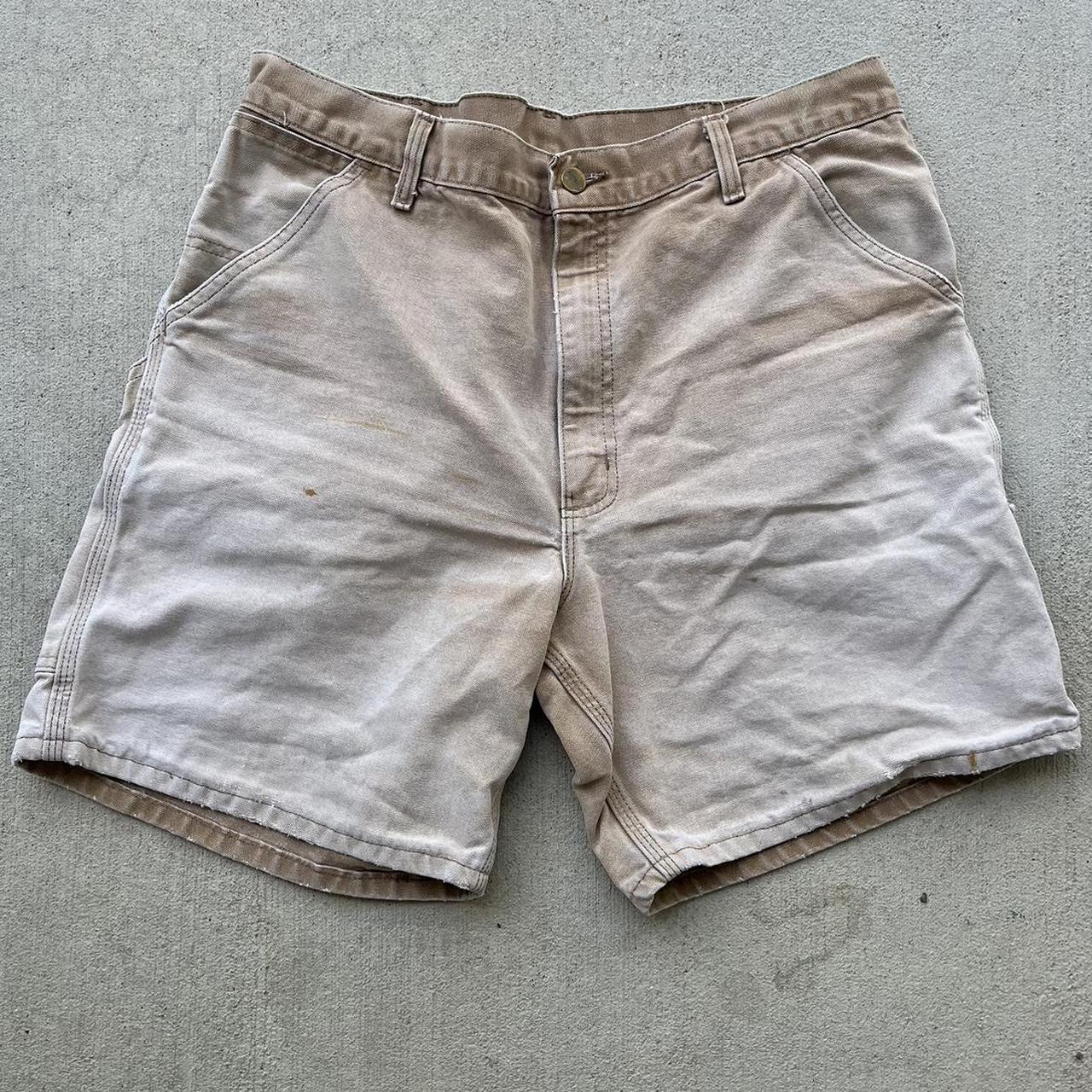 VINTAGE CARHART SHORTS PERFECT FADE SIZE... - Depop