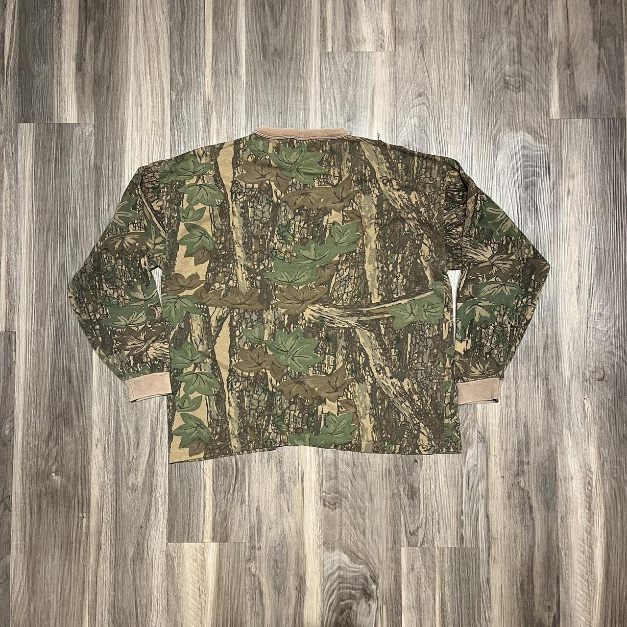 80s REAL TREE SHIRT SIZE XL BOXY FIT FLAWS SHOWN... - Depop