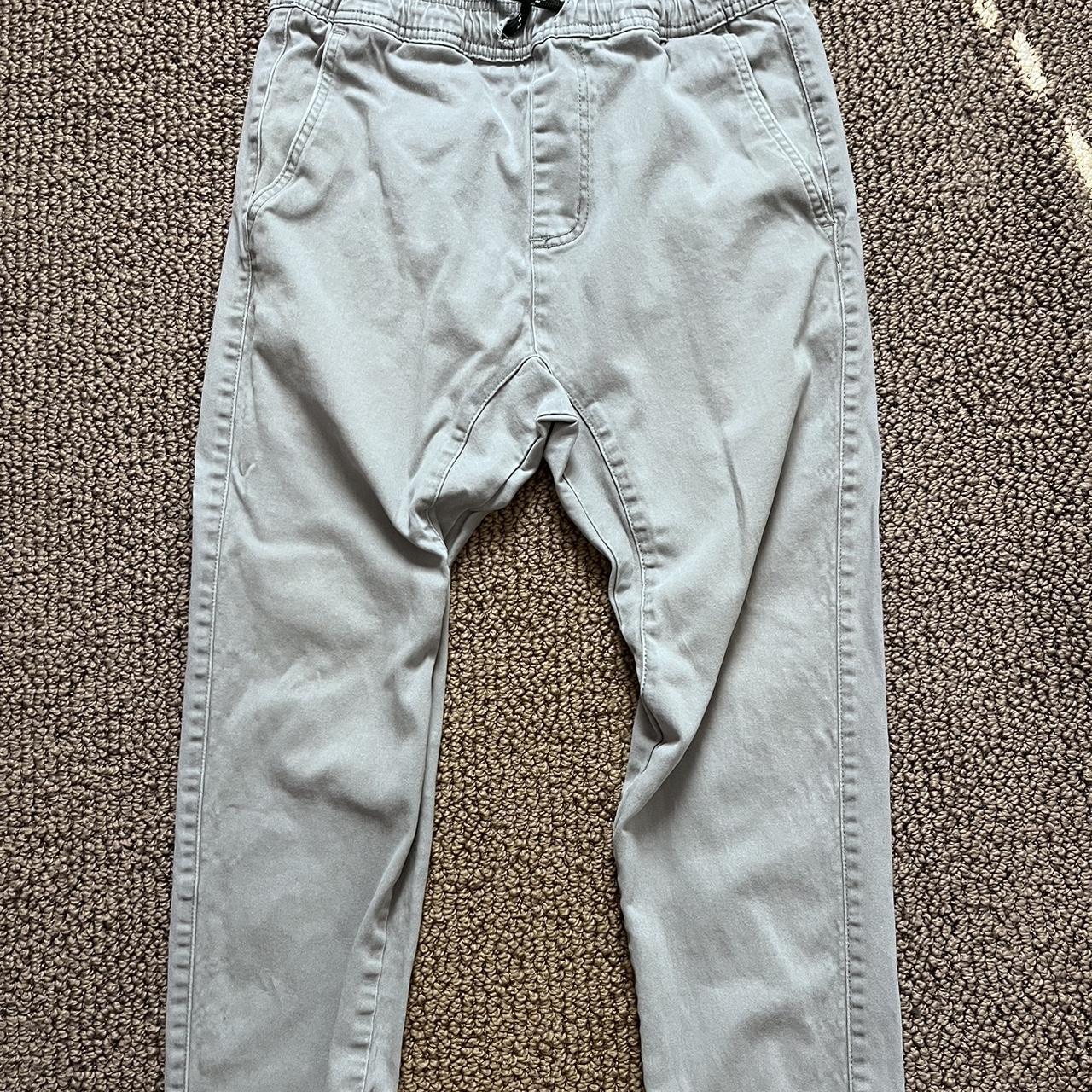 Grey Pants Size S Only worn a couple of times - Depop