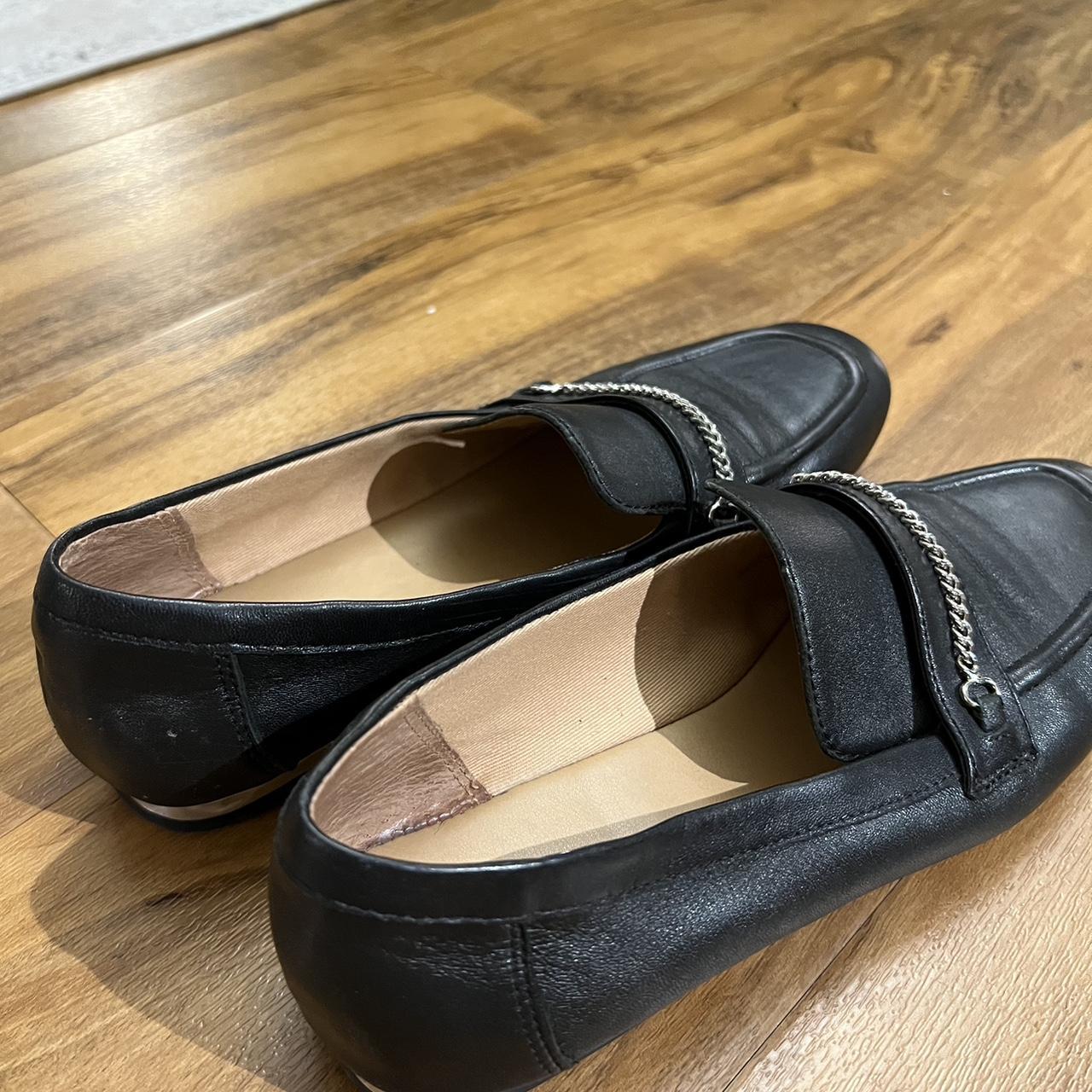 franco sarto metallic loafers
