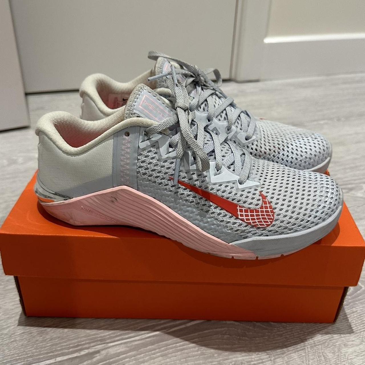 NIKE METCON 6 GREY PINK WOMEN metcon nike pink. Depop