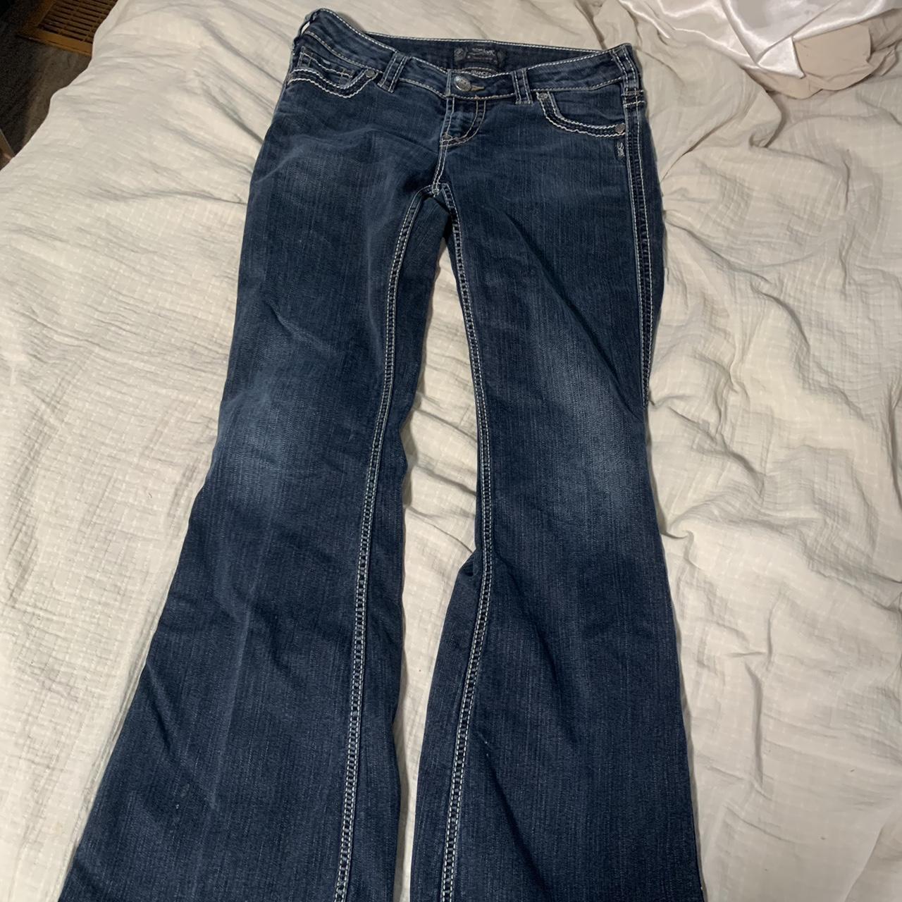 Low Waisted Jeans Used - Great condition - Depop