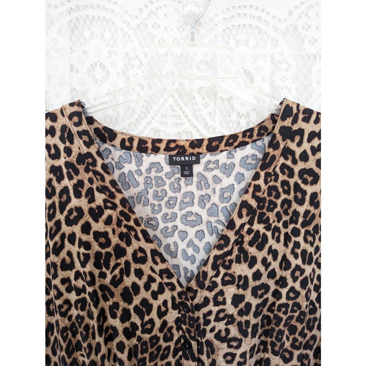 Torrid Curve Padded T-shirt Sexy Leopard Print - Depop
