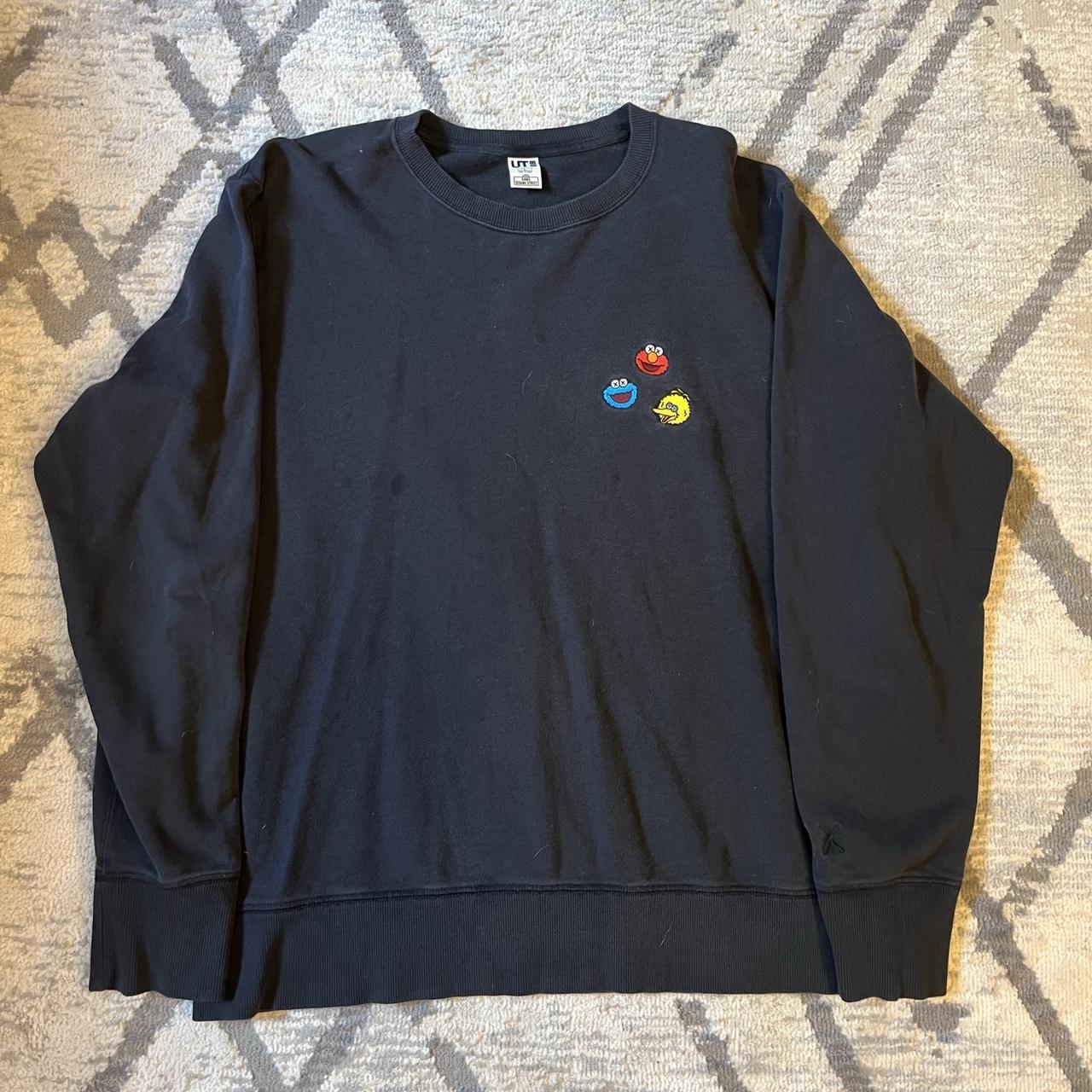 Kaws x Sesame Street x uniqlo sweater Size L Is... - Depop