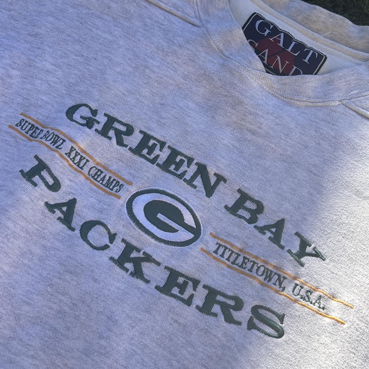 Vintage 90s Green Bay Packers White Titletown USA Sweatshirt