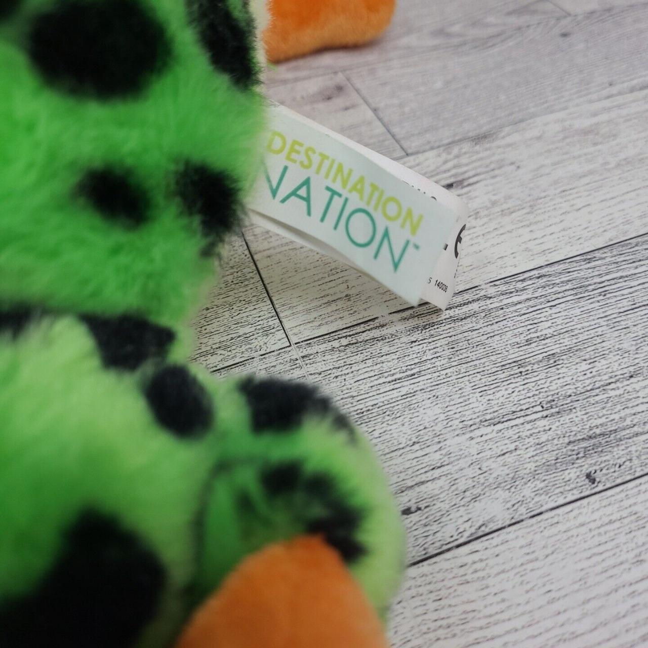 Destination Nation Plush Frog Spotted Green Stuffed - Depop