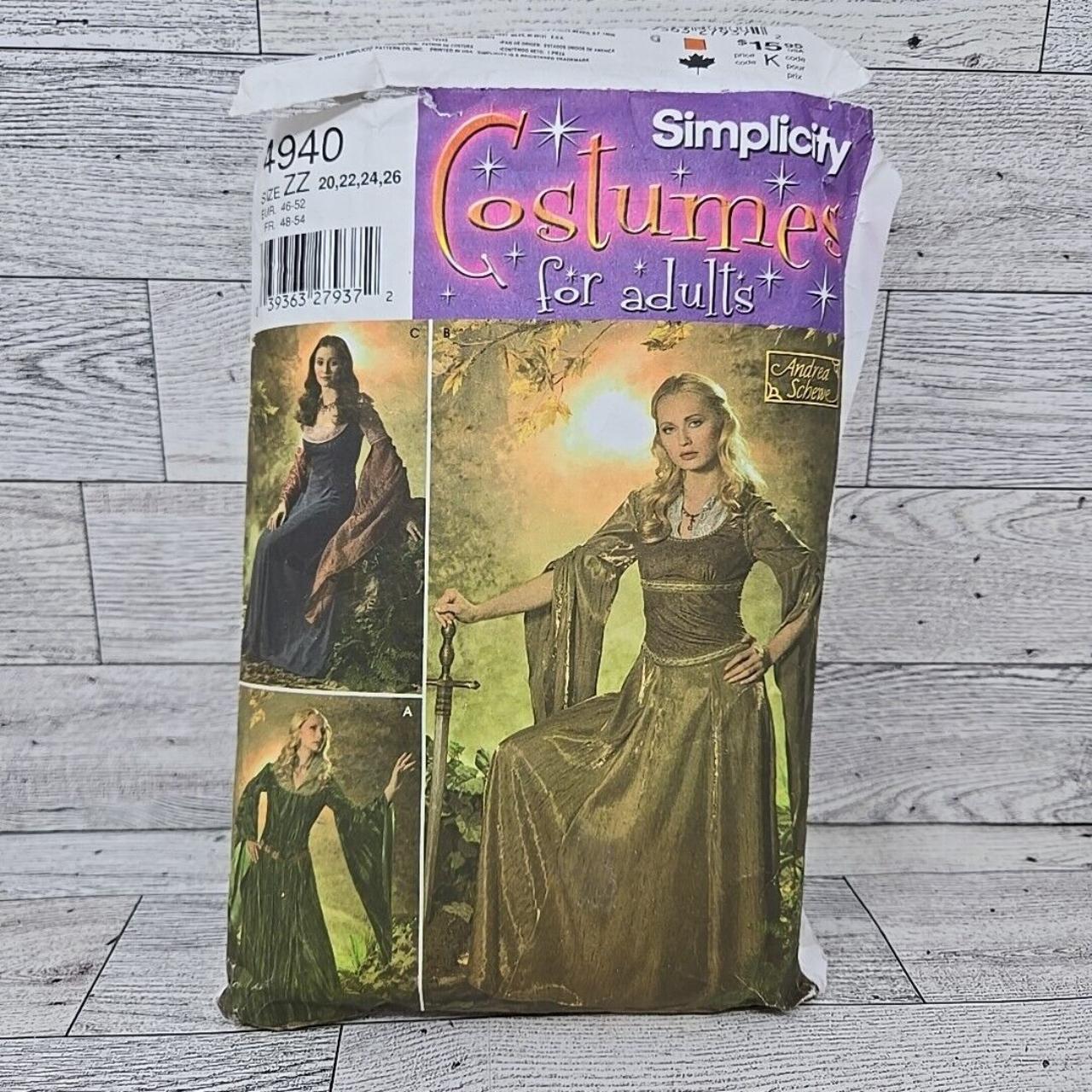 Simplicity 4940 Halloween Costume Medieval... - Depop