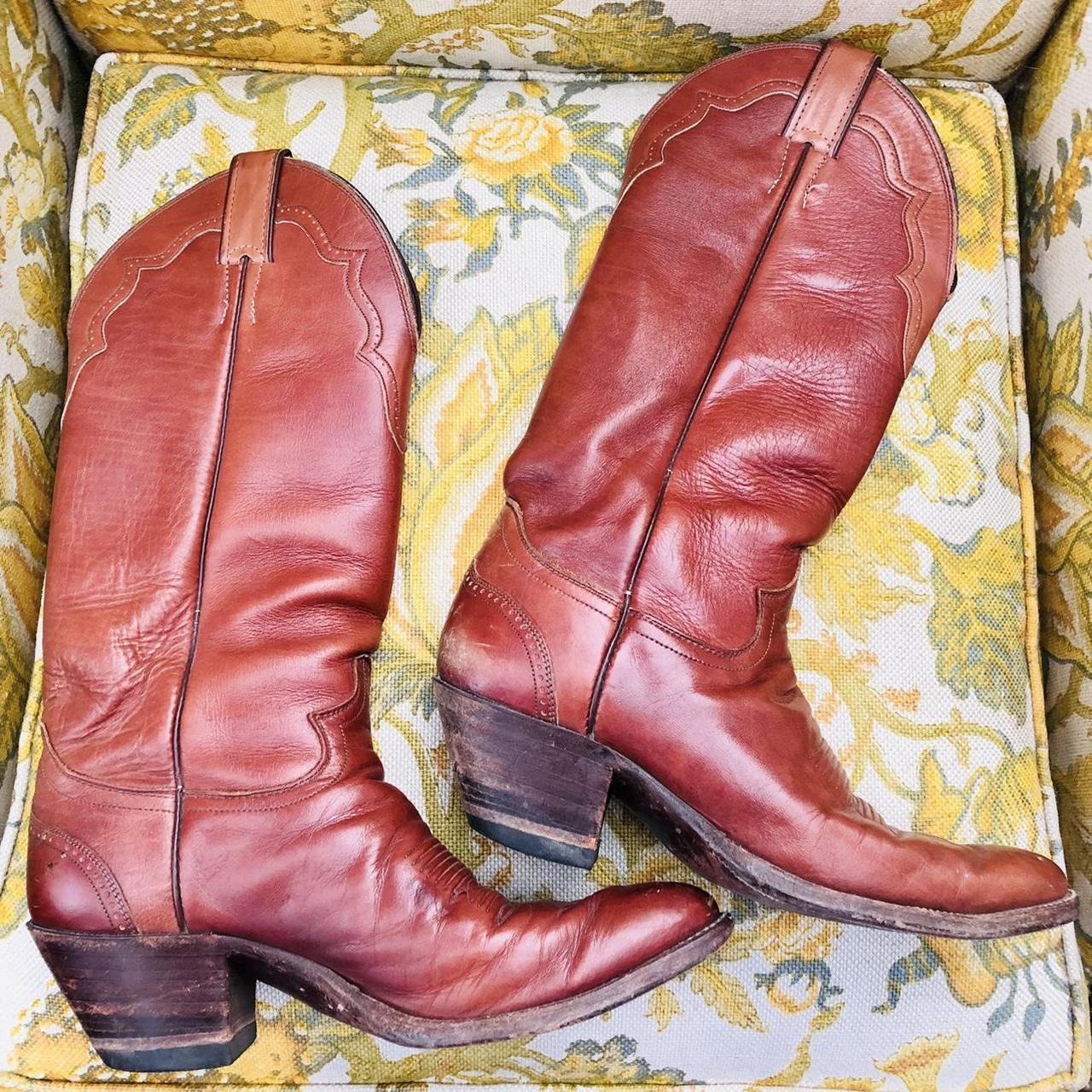 1970s-1980s-red-brown-cowboy-boots-by-depop