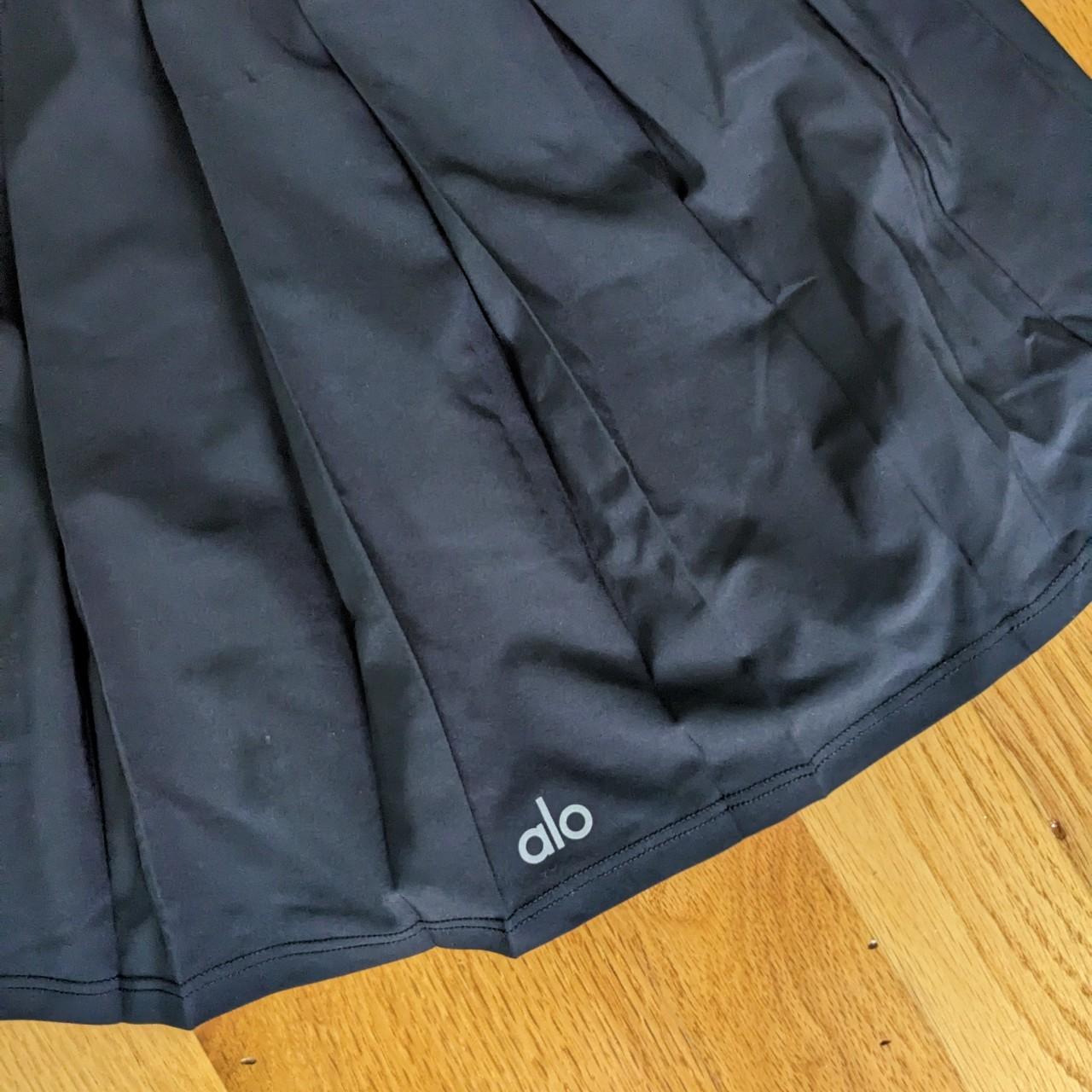 black alo tennis skirt - great condition - built in... - Depop