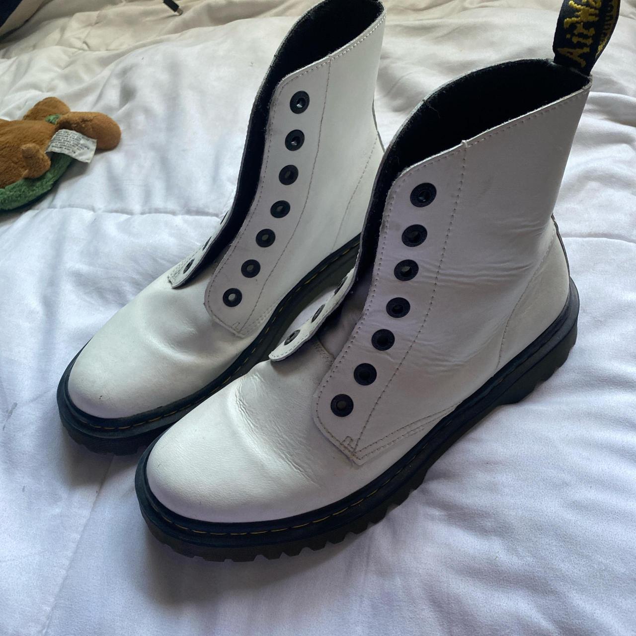 White Dr Martens boots Lightly used, size Depop