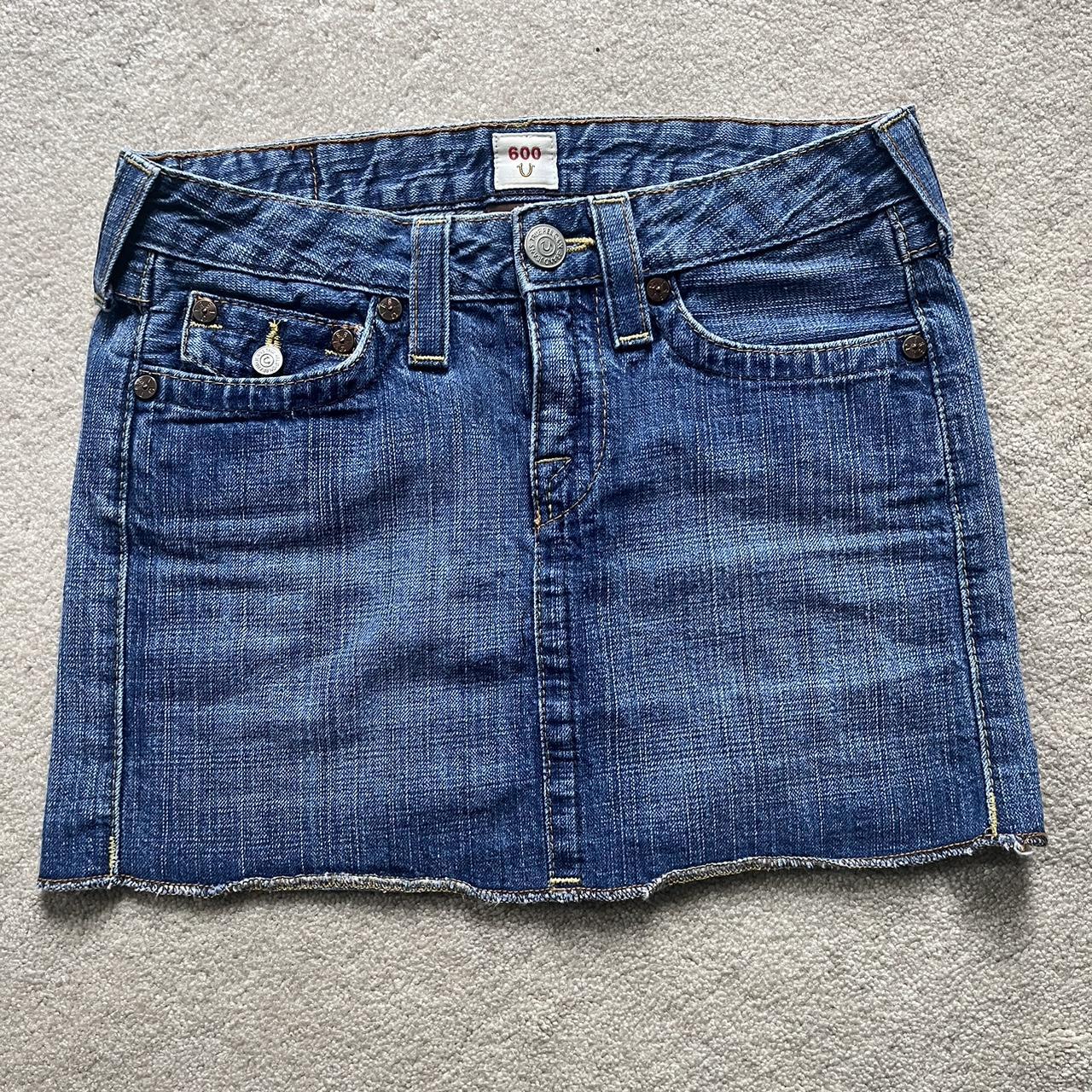 True Religion Skirt size 27 (for reference im a size... - Depop