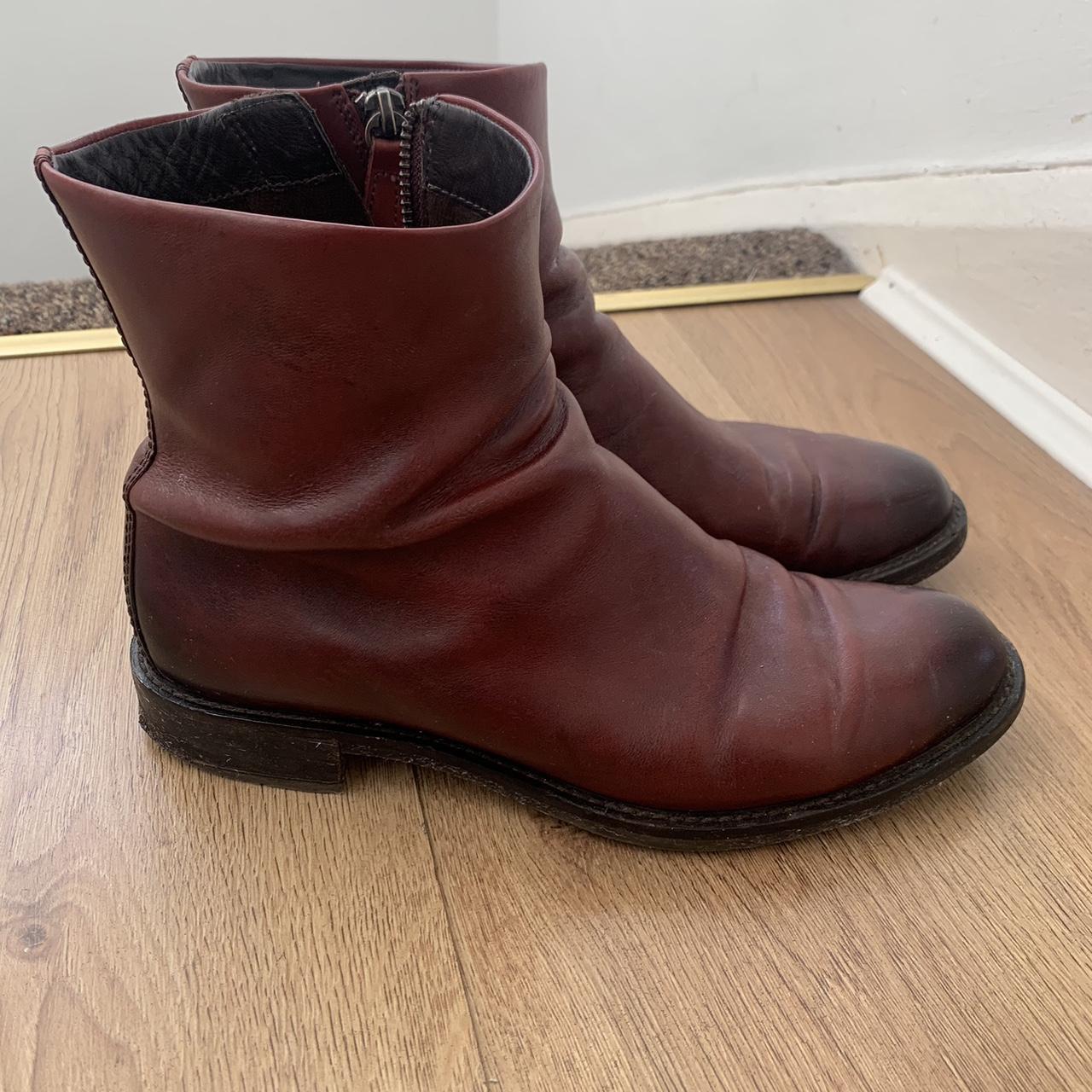 Ecco 2024 burgundy boots