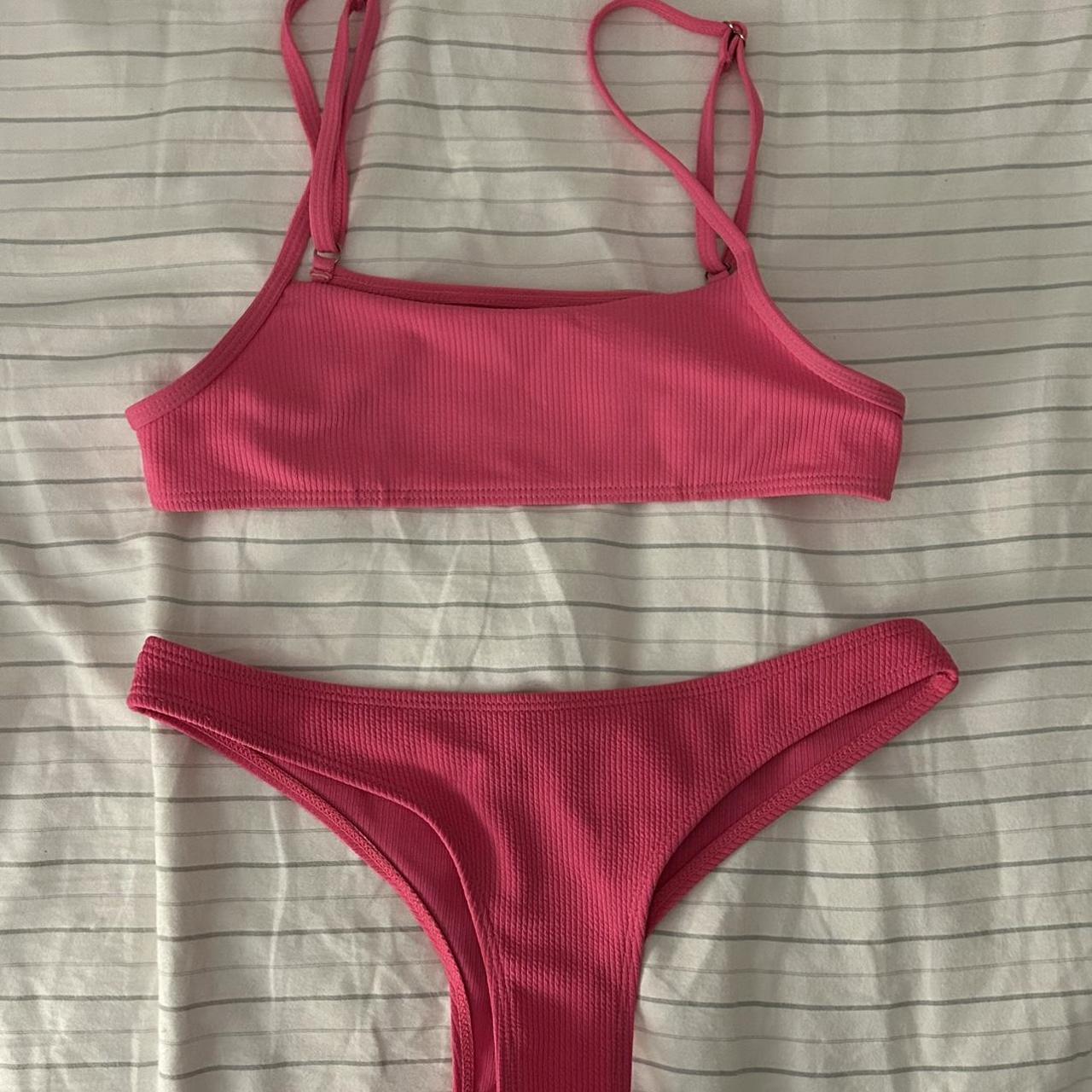 Women's Pink Bikinisandtankinisets Depop