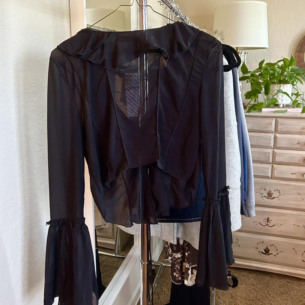 New Urban Outfitters sheer bell sleeve top. Hot... - Depop