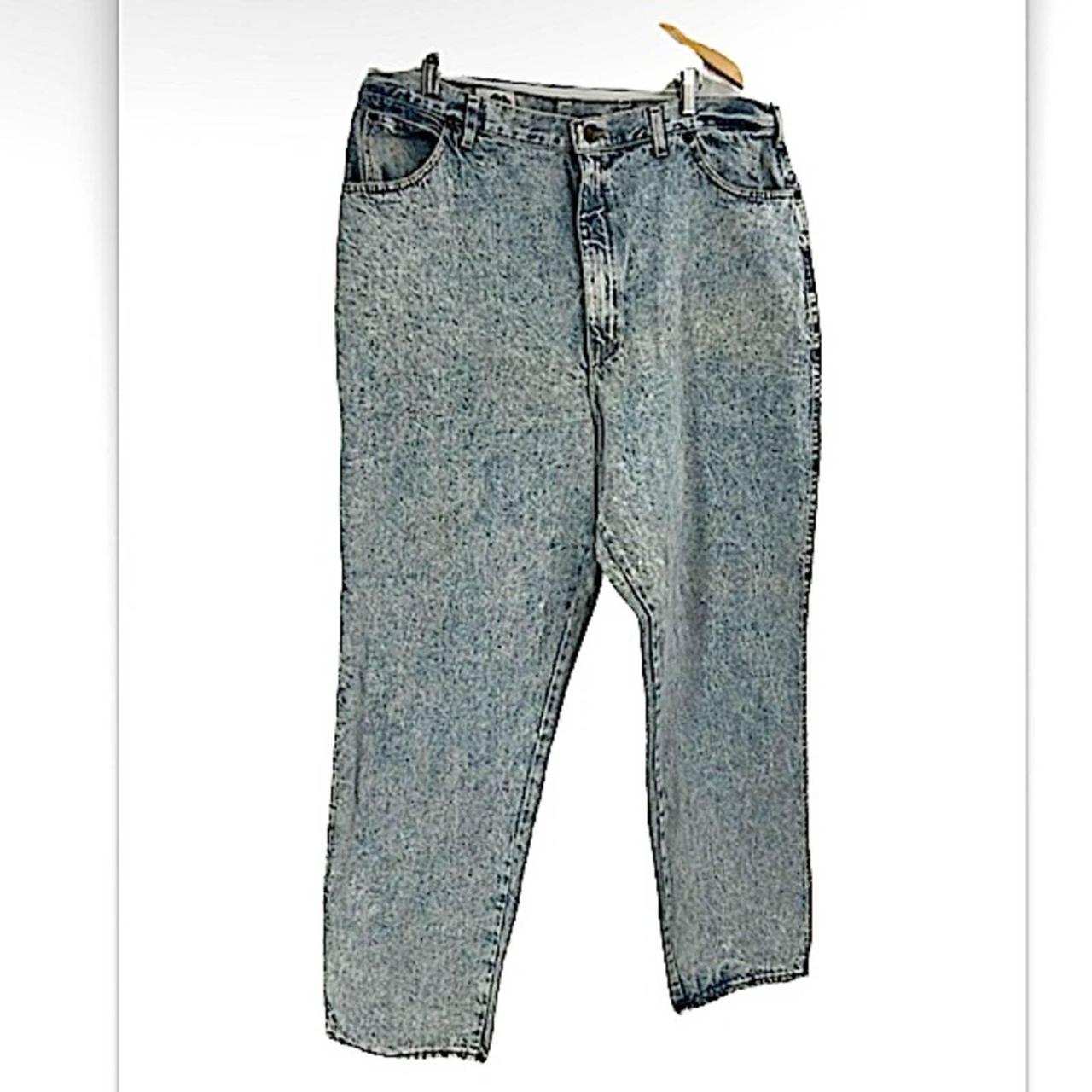 Vintage 80s acid wash jeans Mystic Blues size... - Depop