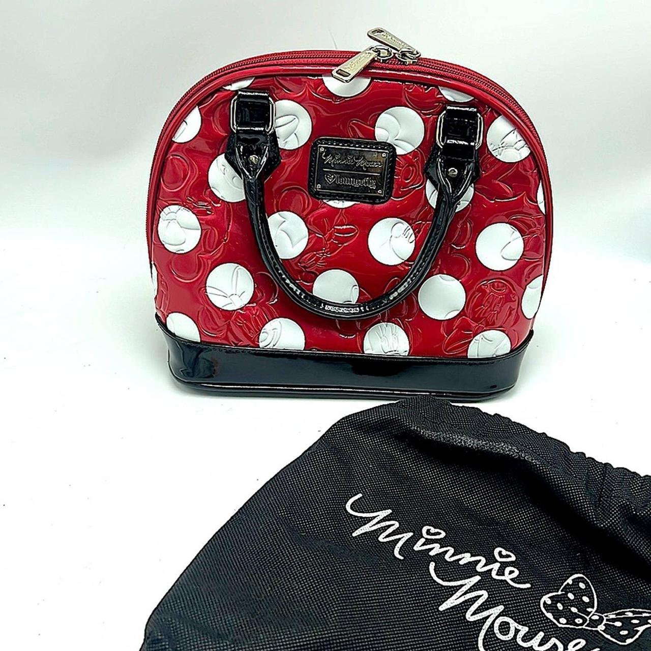 Loungefly Disney Minnie Mouse Denim Polka Dot Duffle Bag Purse | Purses and  bags, Bags, Denim polka dot
