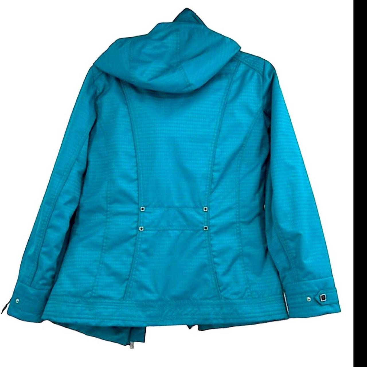 NILS snow ski jacket teal blue women’s size 8, Good