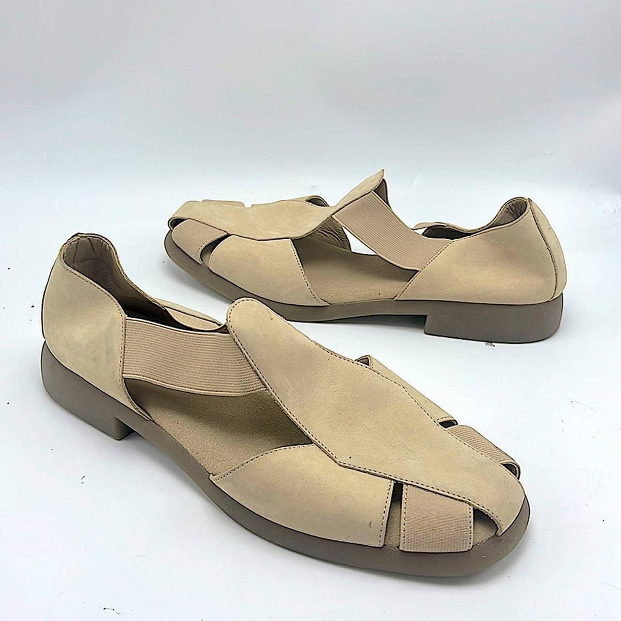Aerosoles tan loafer sandals size 10 coastal... - Depop