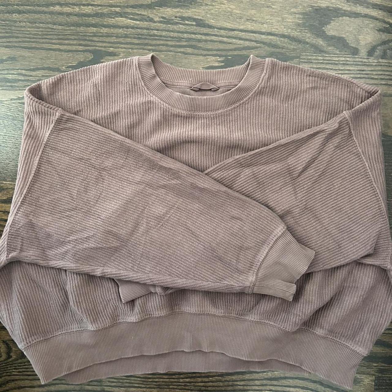 Aerie Waffle Knit Sweatshirt Size Medium Cute Depop